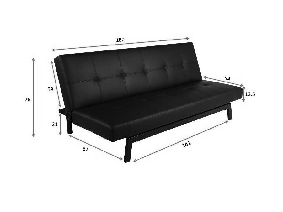 Canapé convertible Dallas 1710 (Beige + Chêne)