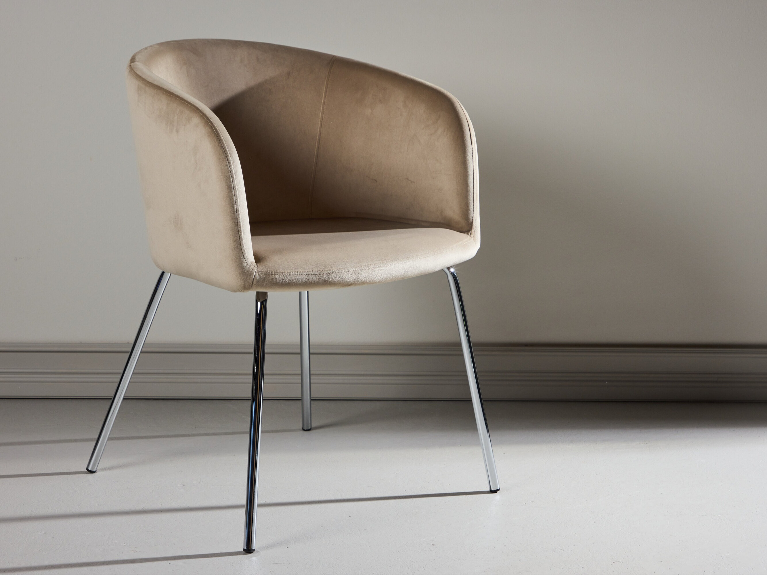 Chaise Dallas 2603 (Beige + Argent)