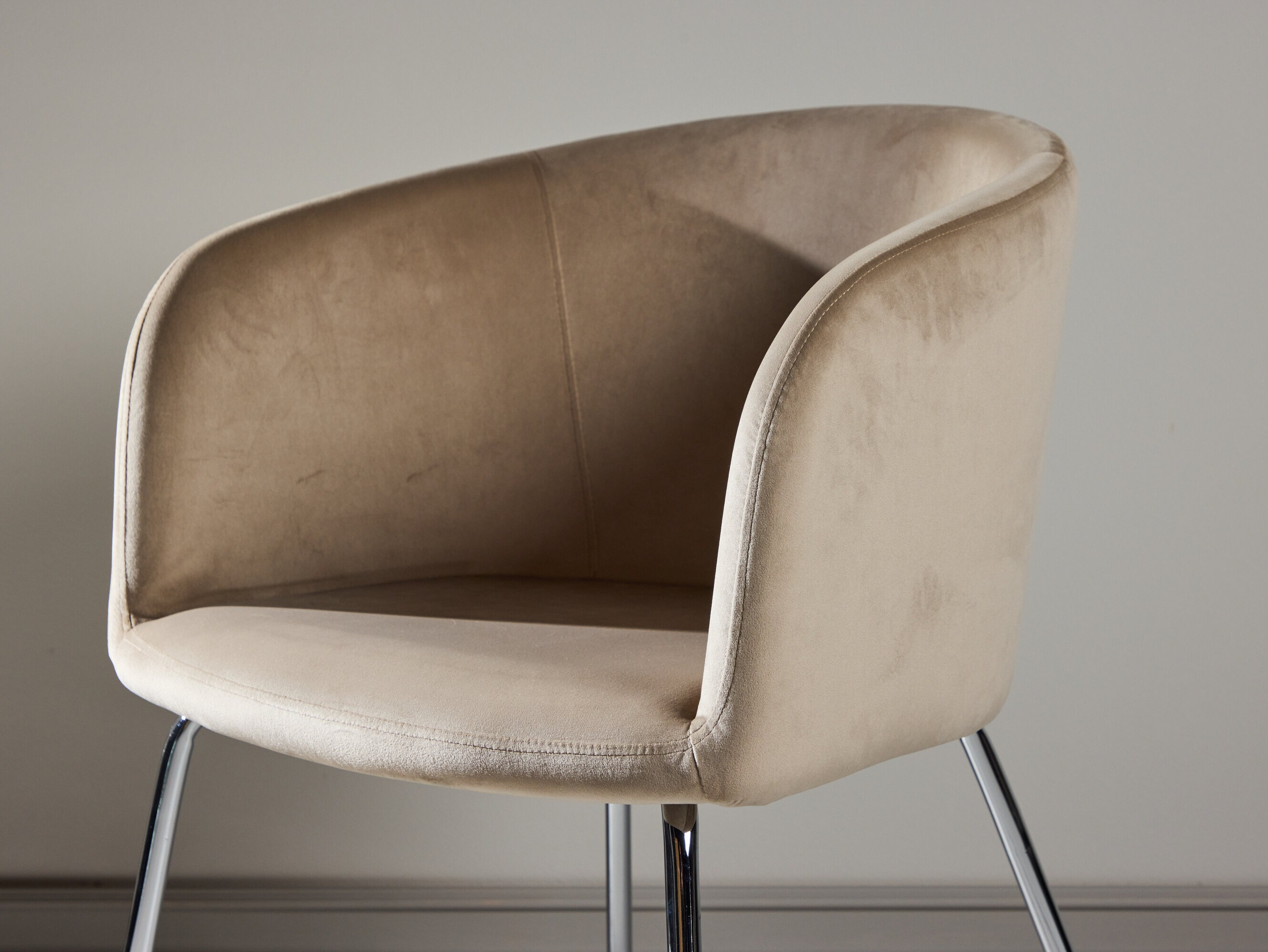 Chaise Dallas 2603 (Beige + Argent)