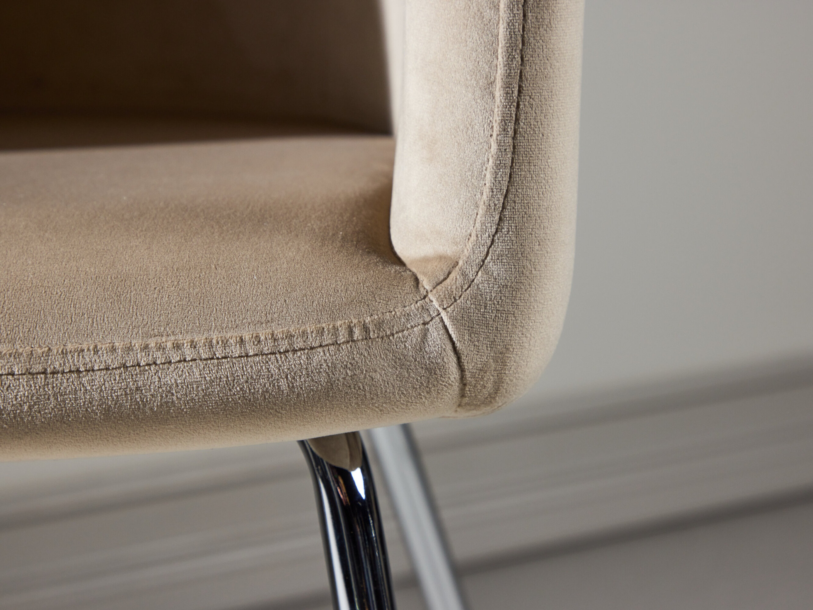 Chaise Dallas 2603 (Beige + Argent)