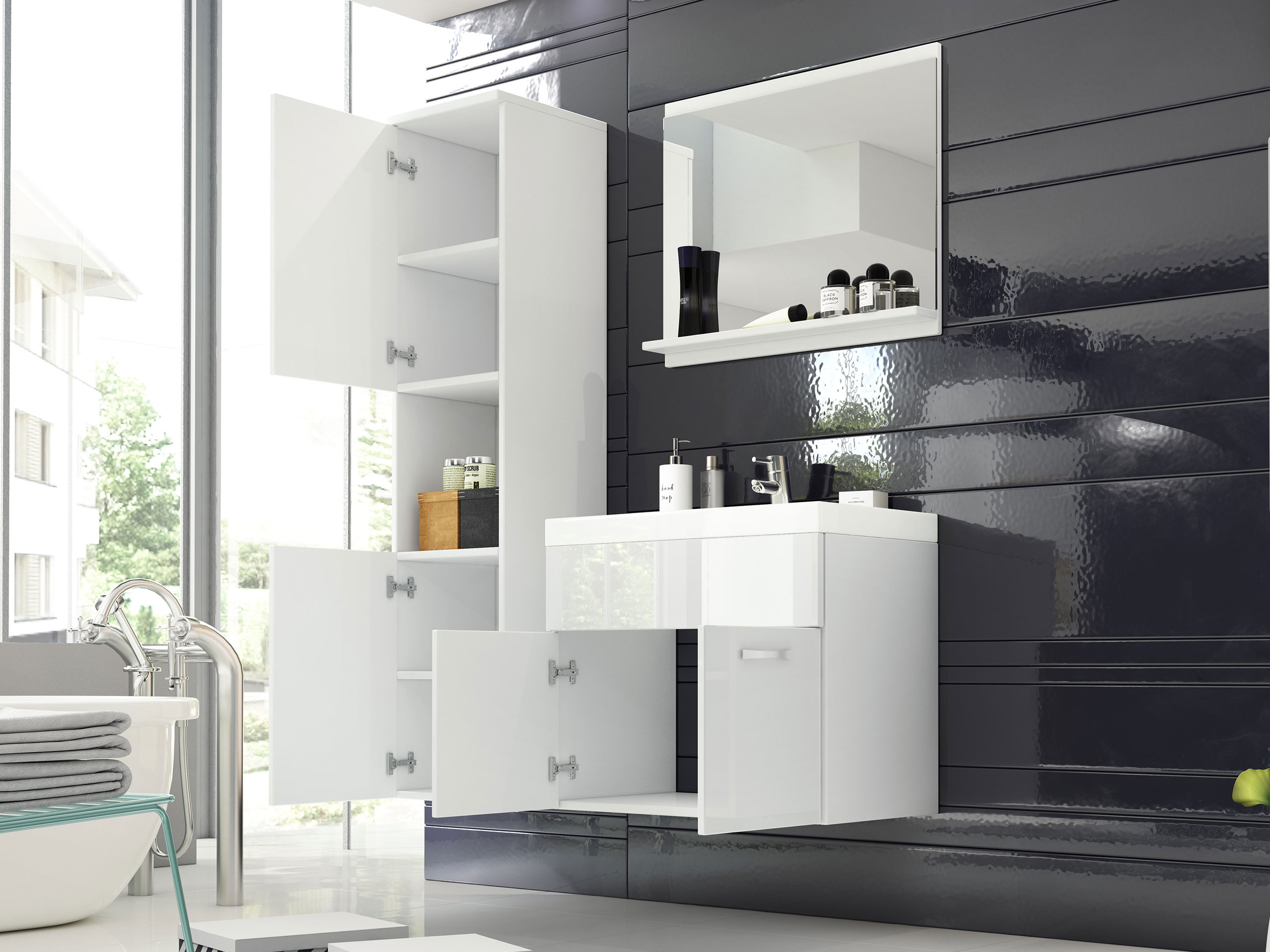 Ensemble de salle de bain Sarasota 122 (Cachemire)