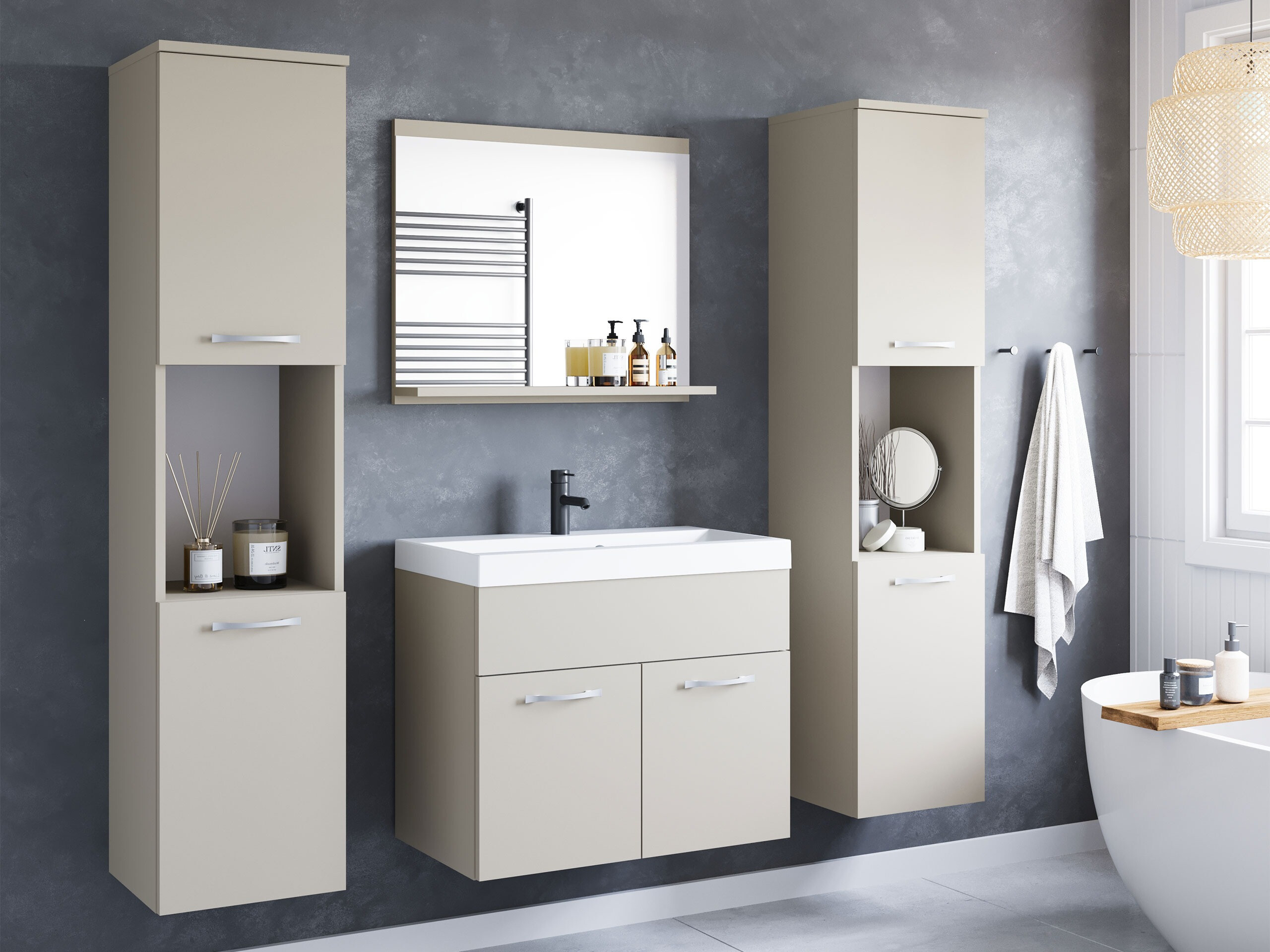 Ensemble de salle de bain Sarasota 123 (Cachemire)