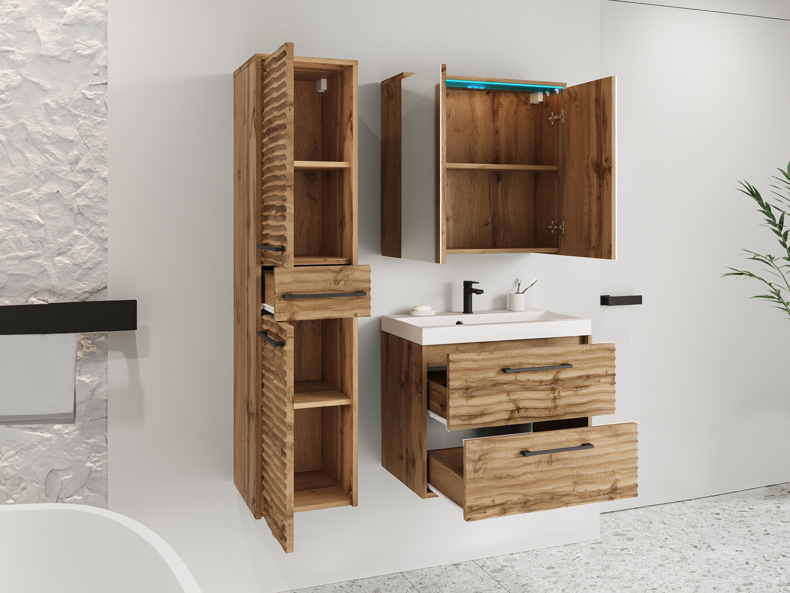 Ensemble de salle de bain Sarasota 173 (Cachemire)