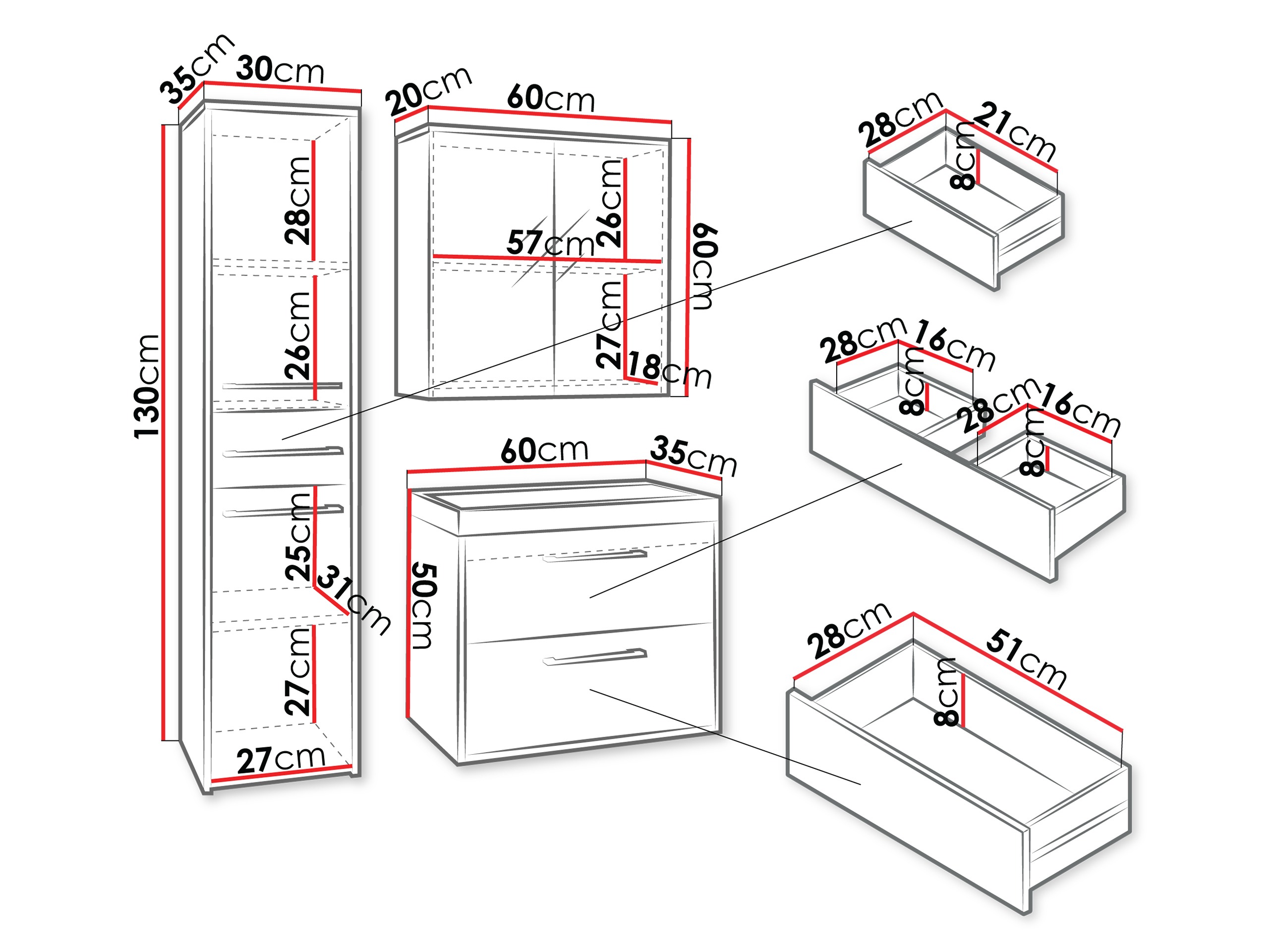 Ensemble de salle de bain Sarasota 173 (Cachemire)