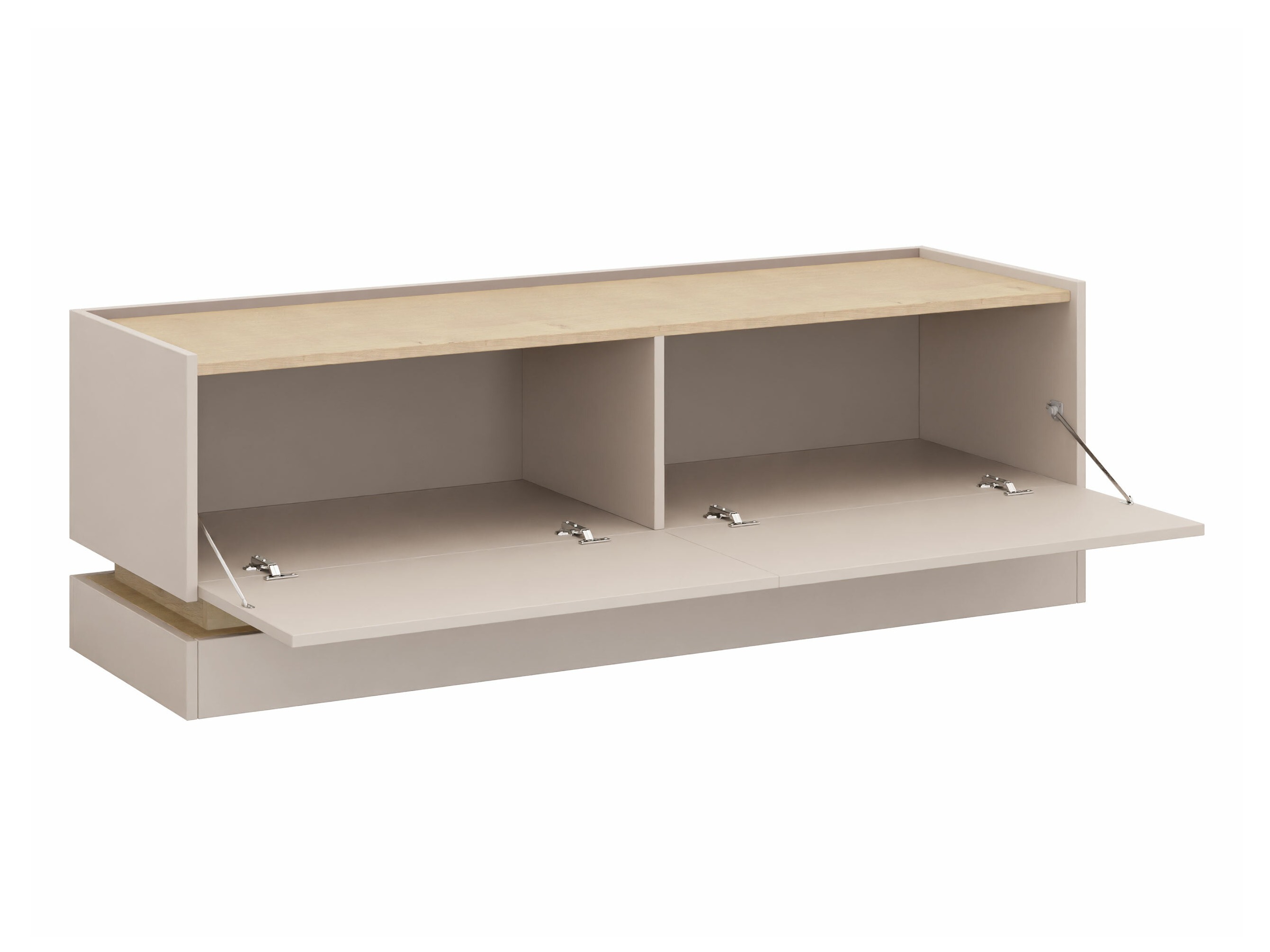 Meuble TV Comfivo Dalvenu 105 (Noir + Chêne)