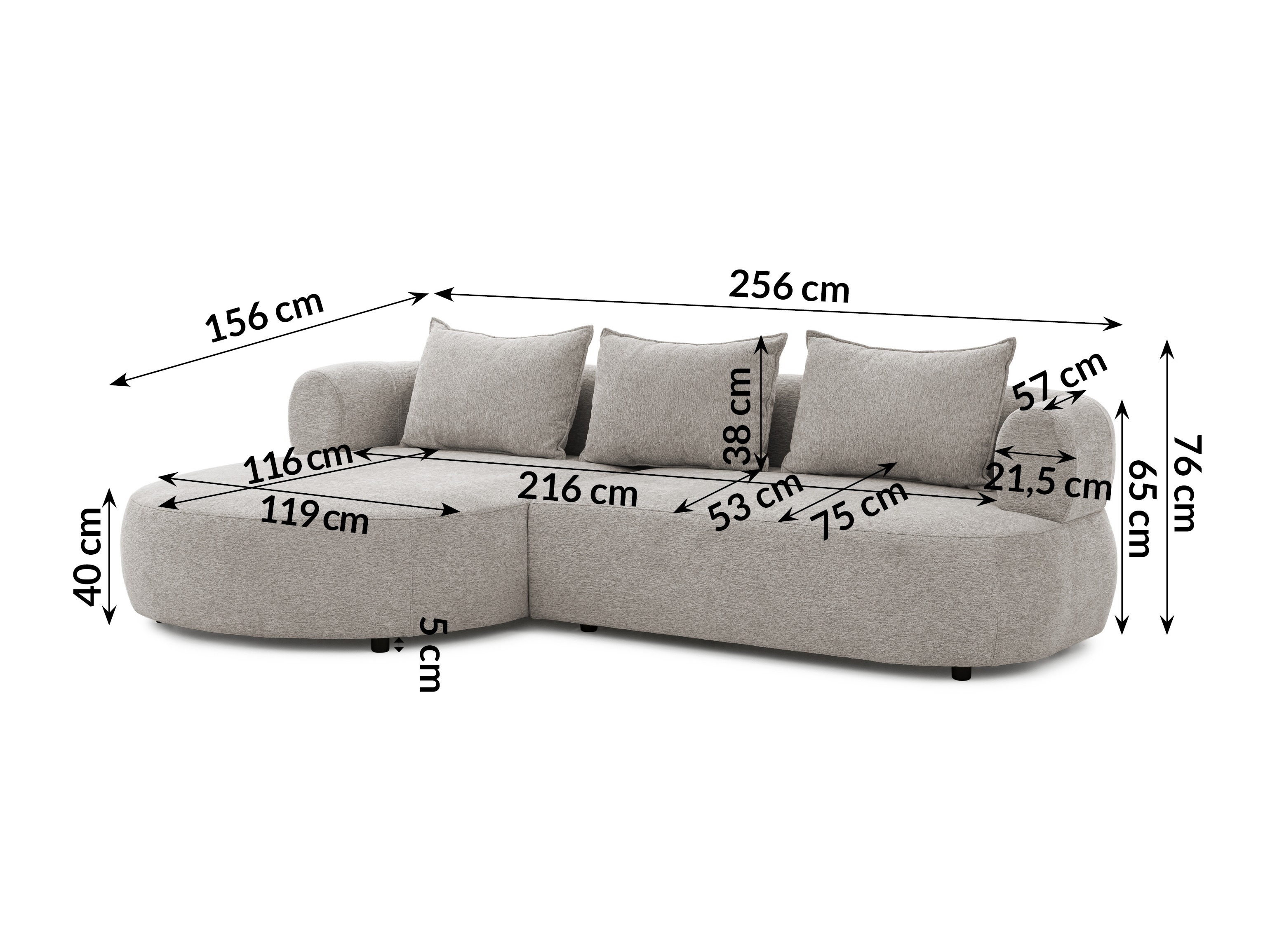 Canapé d'angle Rocklin 101 (Toro 145)