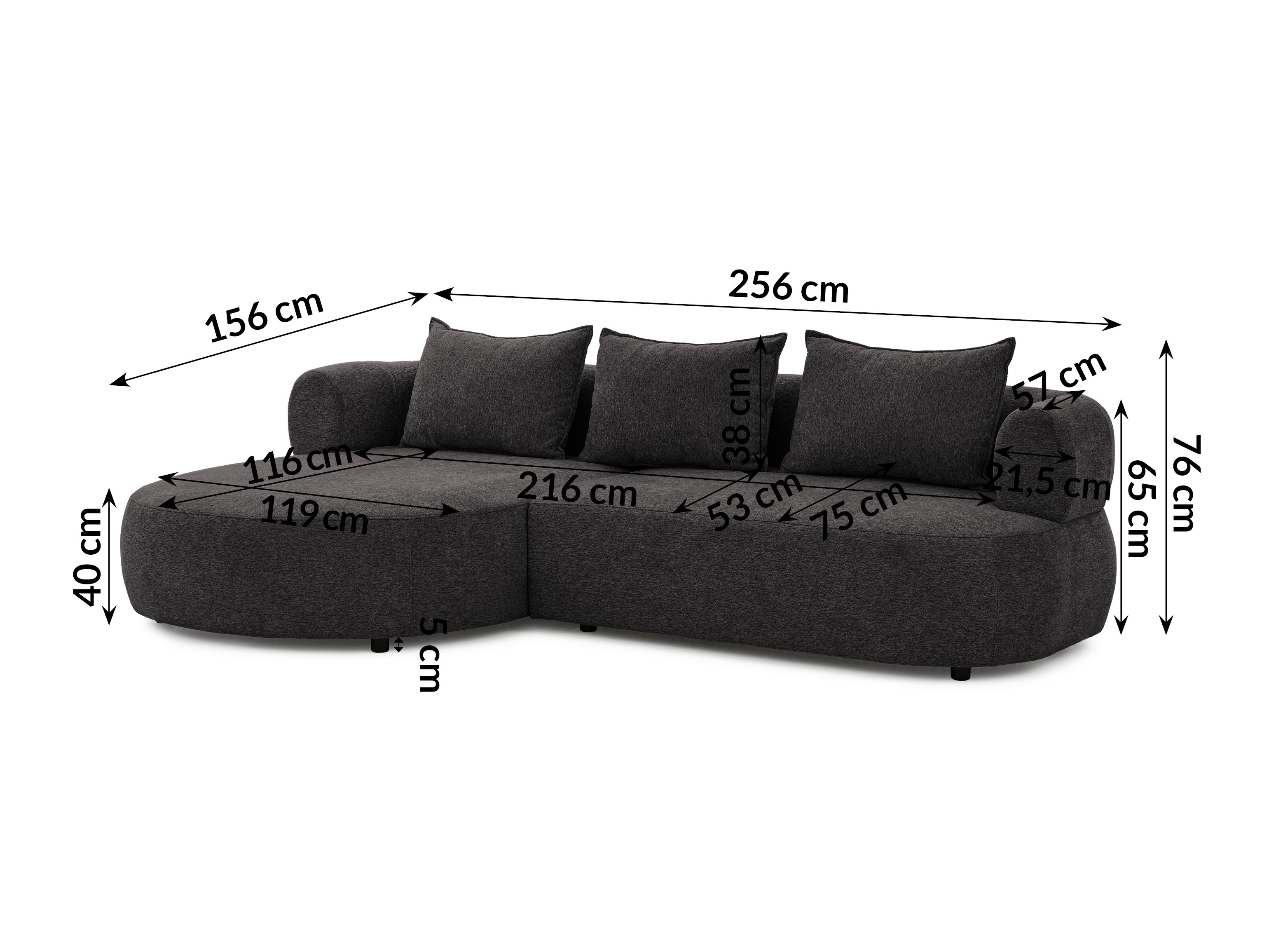 Canapé d'angle Rocklin 101 (Toro 150)