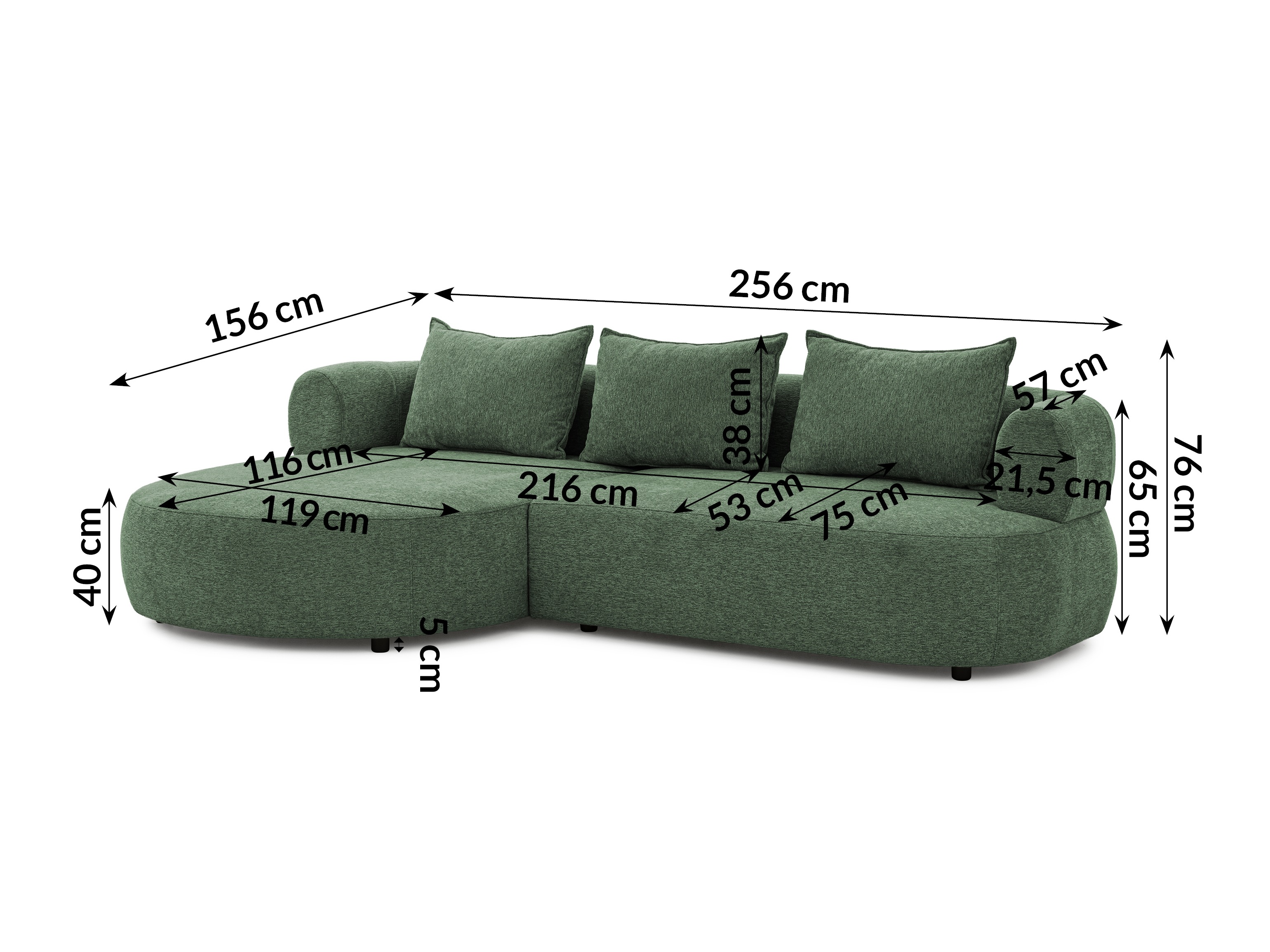 Canapé d'angle Rocklin 101 (Toro 95)