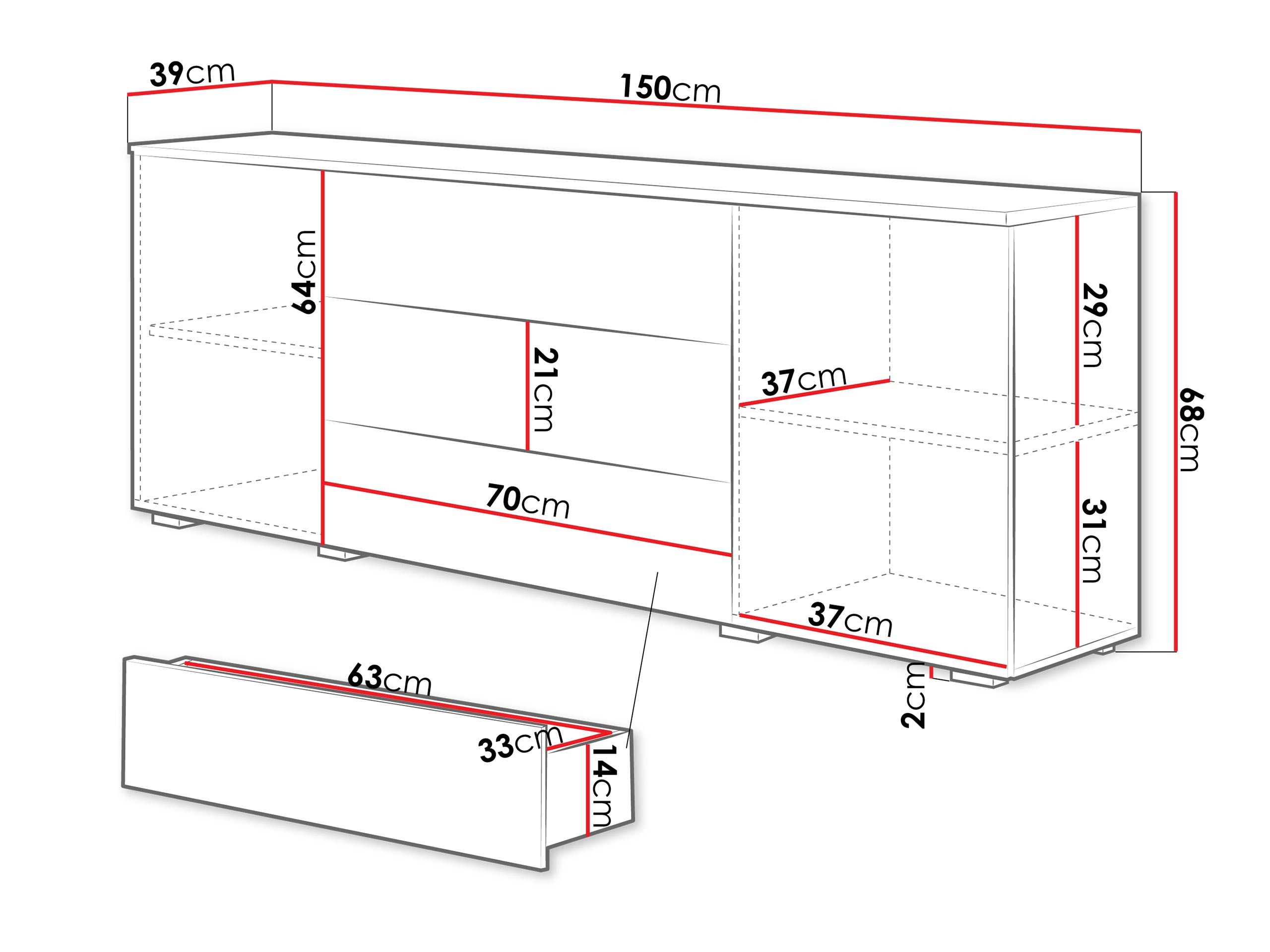 Commode Sarasota 129 (Cachemire)