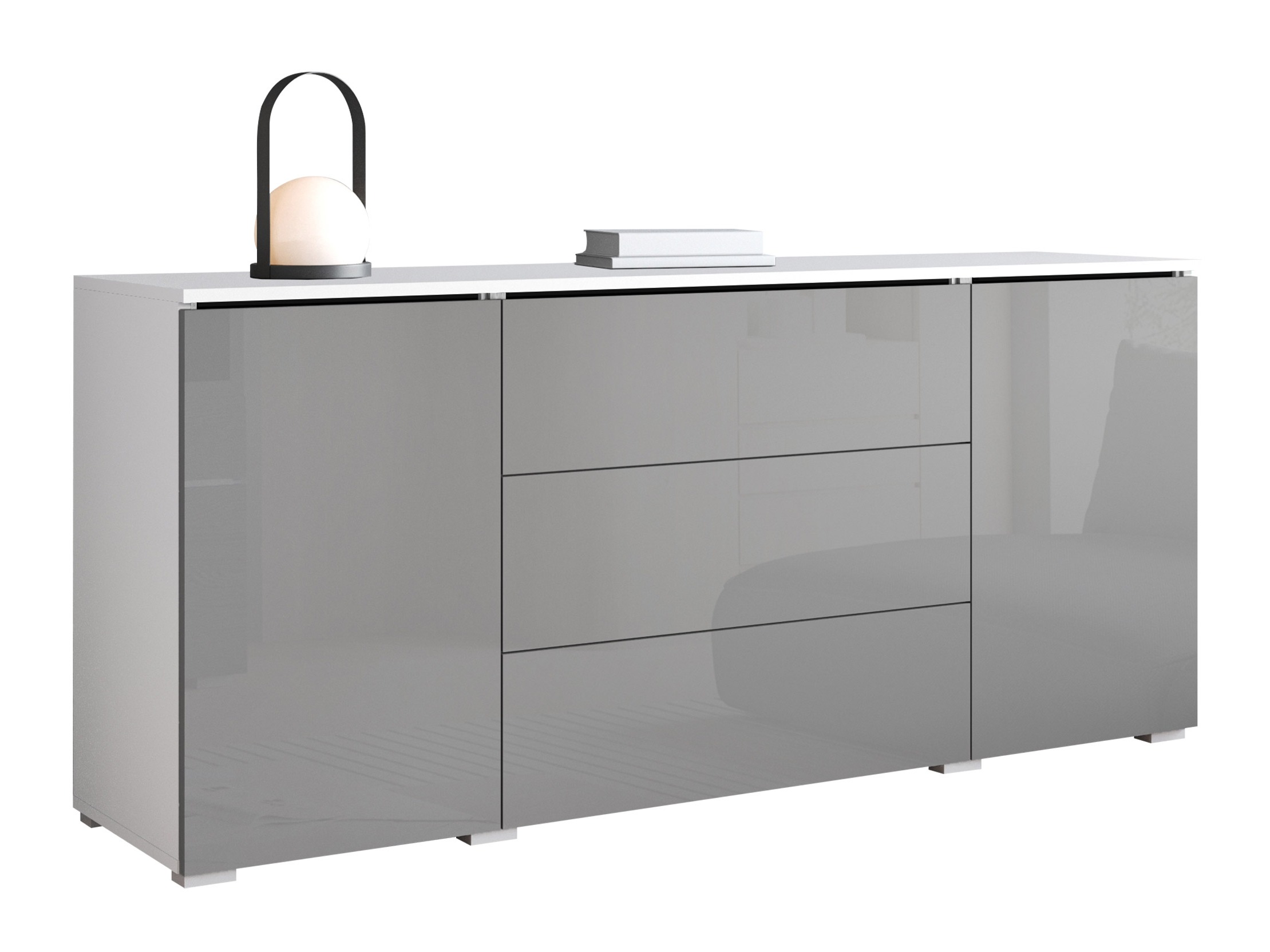 Commode Sarasota 142 (Gris brillant)