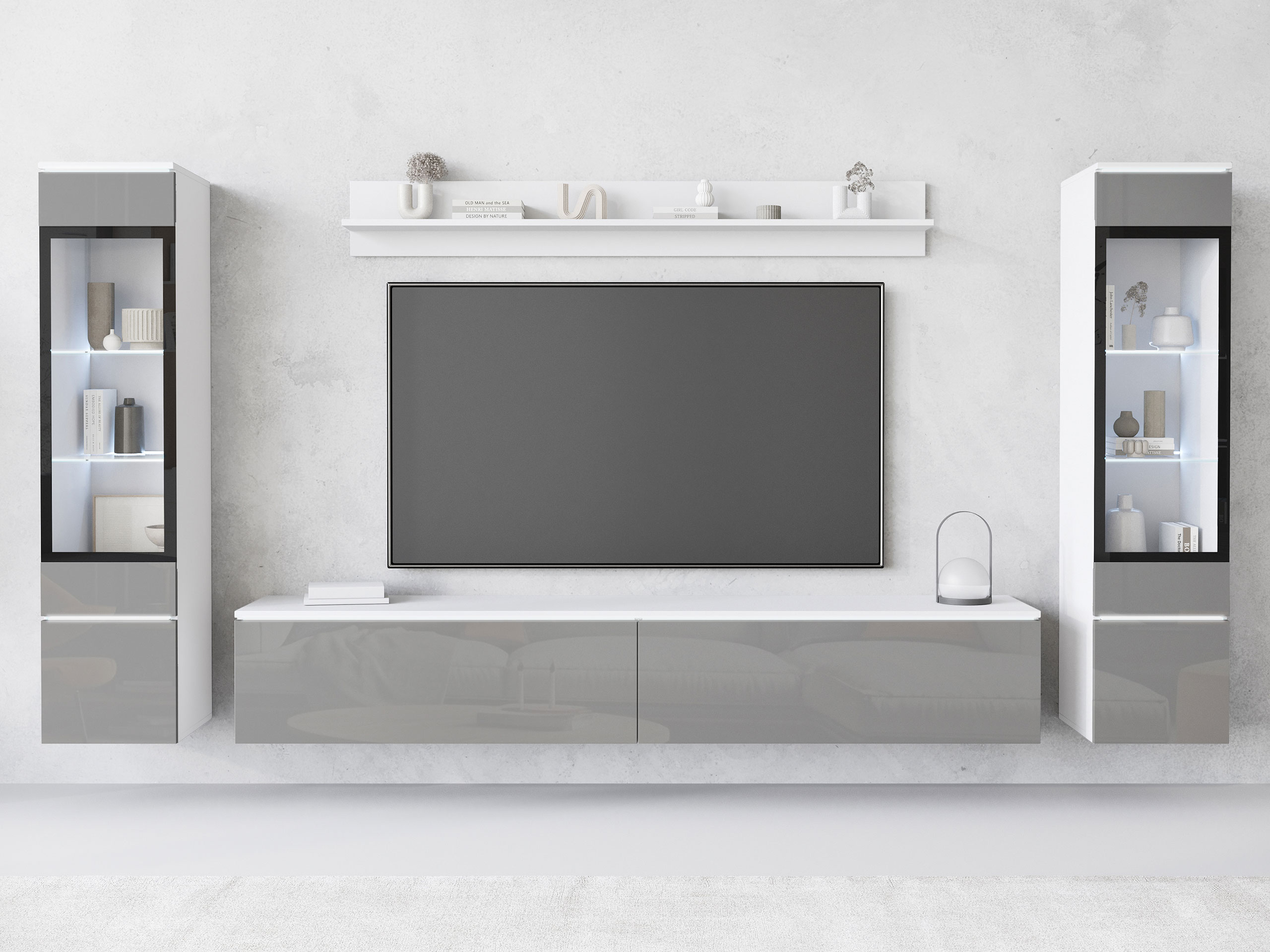 Ensemble de salon Mirfivo 101 (Gris brillant)
