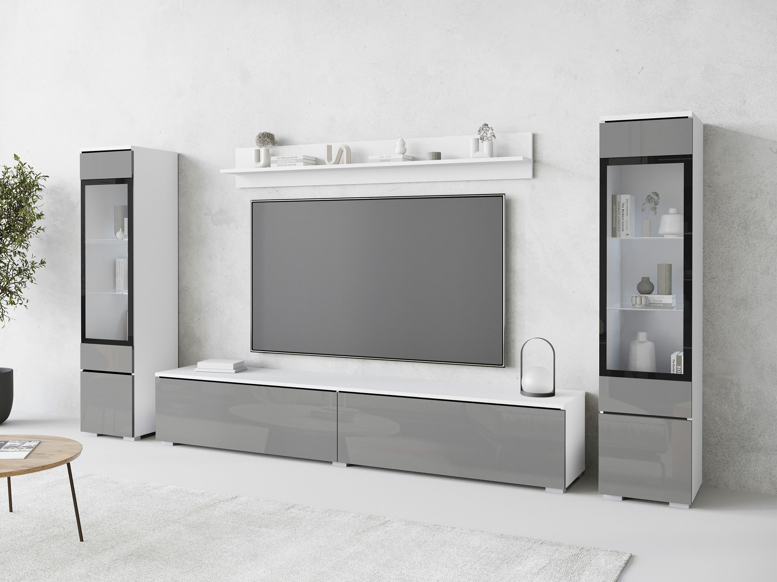 Ensemble de salon Mirfivo 101 (Gris brillant)
