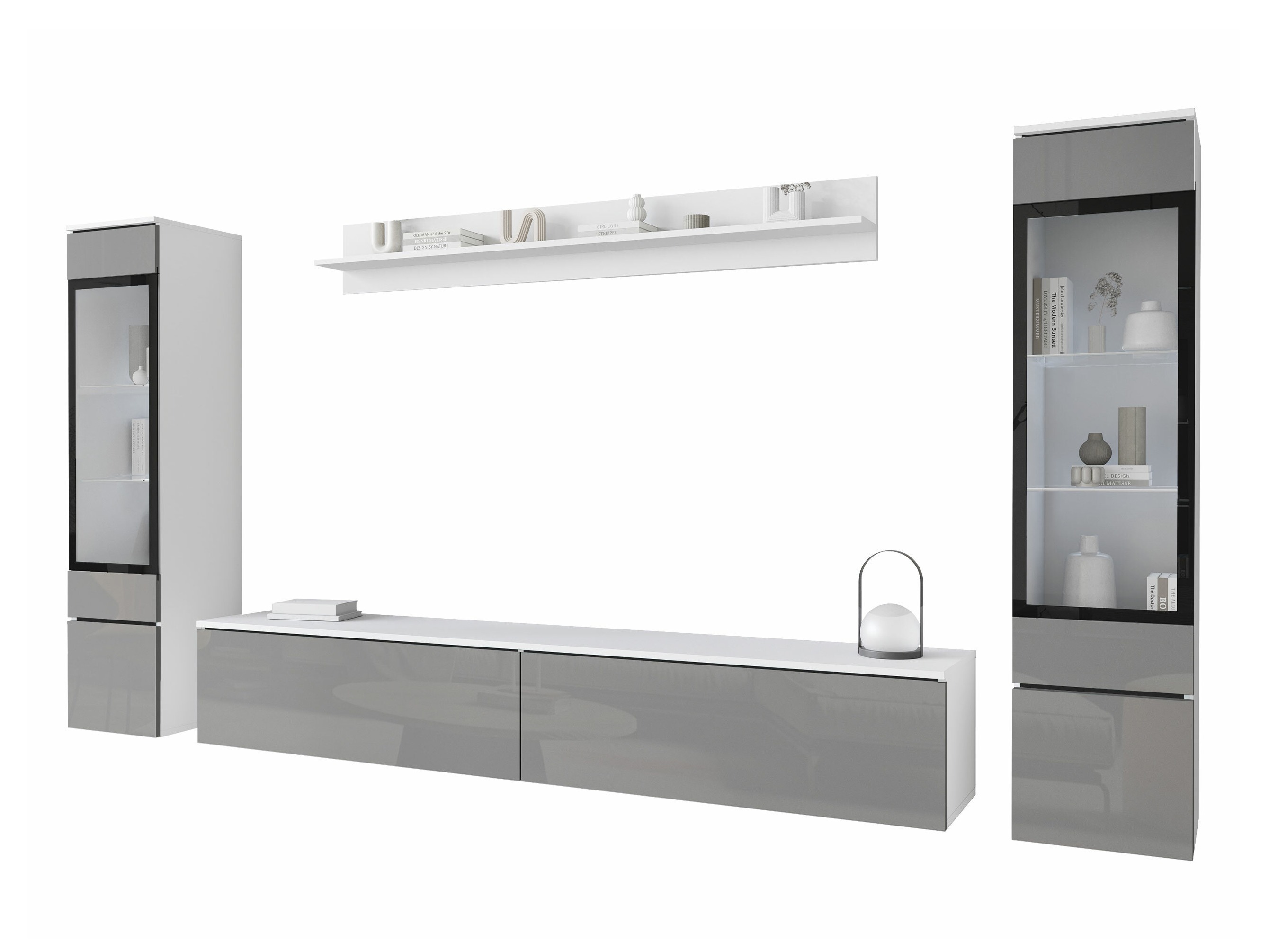 Ensemble de salon Mirfivo 101 (Gris brillant)