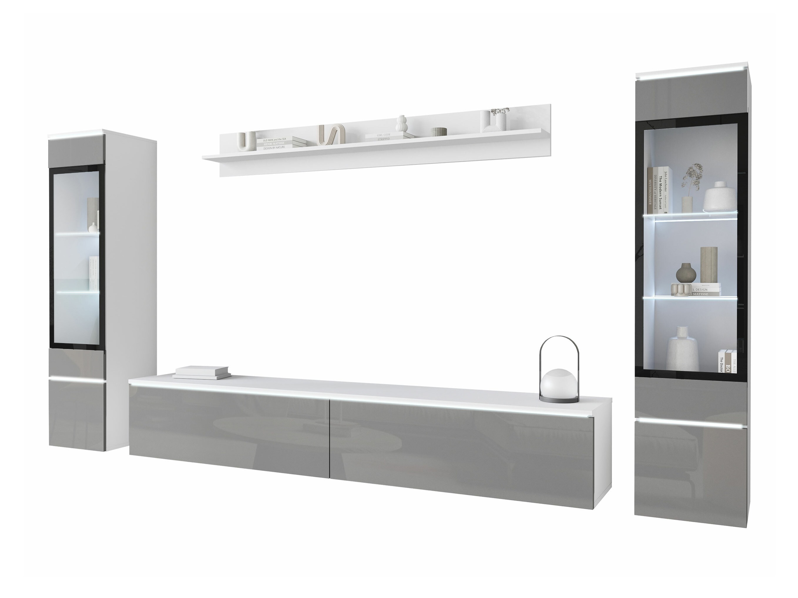 Ensemble de salon Mirfivo 101 (Gris brillant)