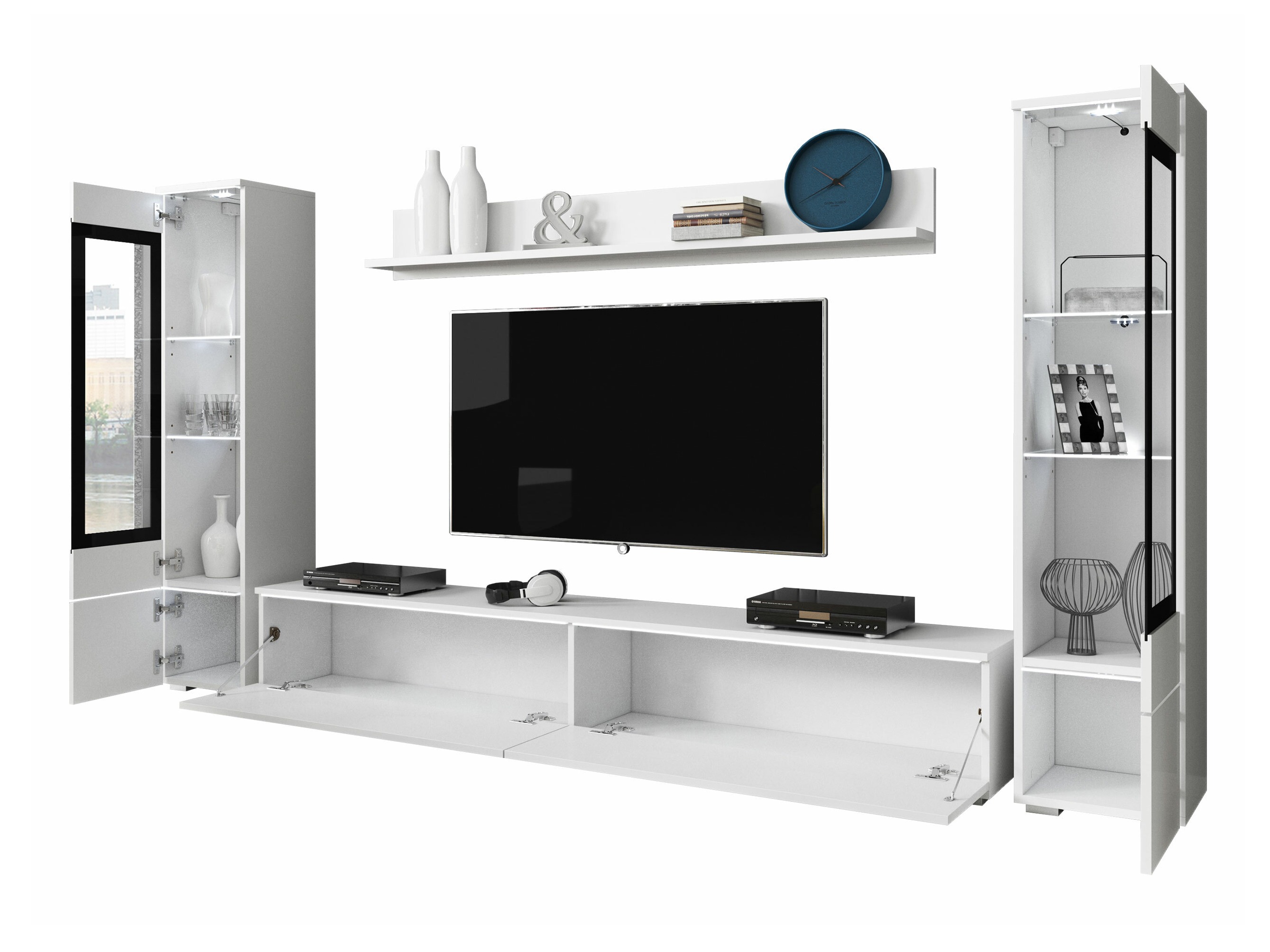 Ensemble de salon Mirfivo 101 (Matera gris + Châtaigne)