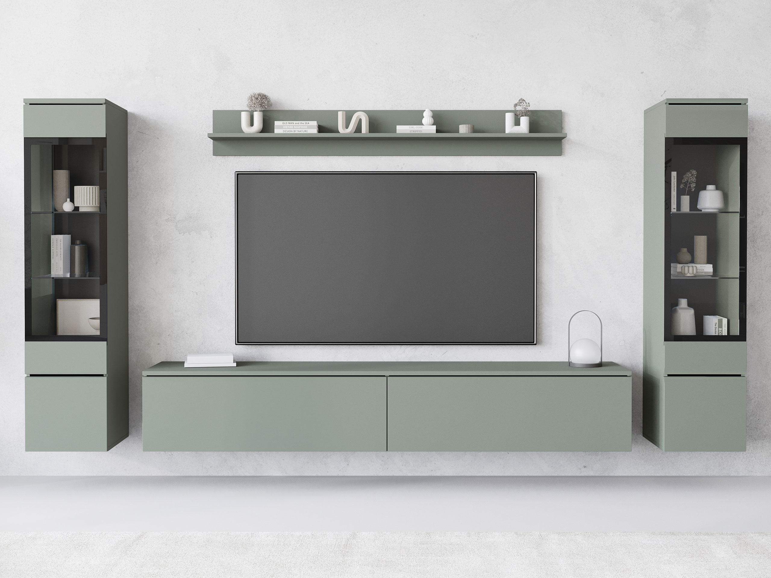 Ensemble de salon Mirfivo 101 (Vert poussiéreux)