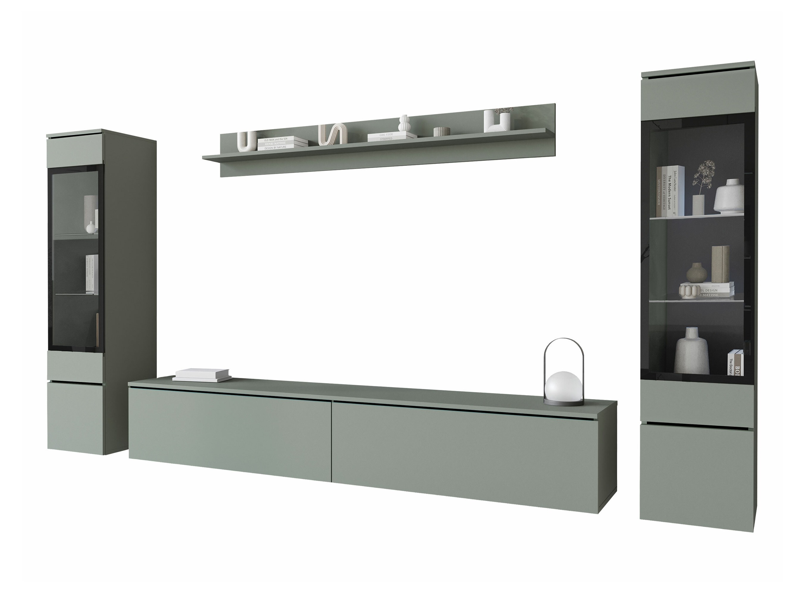 Ensemble de salon Mirfivo 101 (Vert poussiéreux)