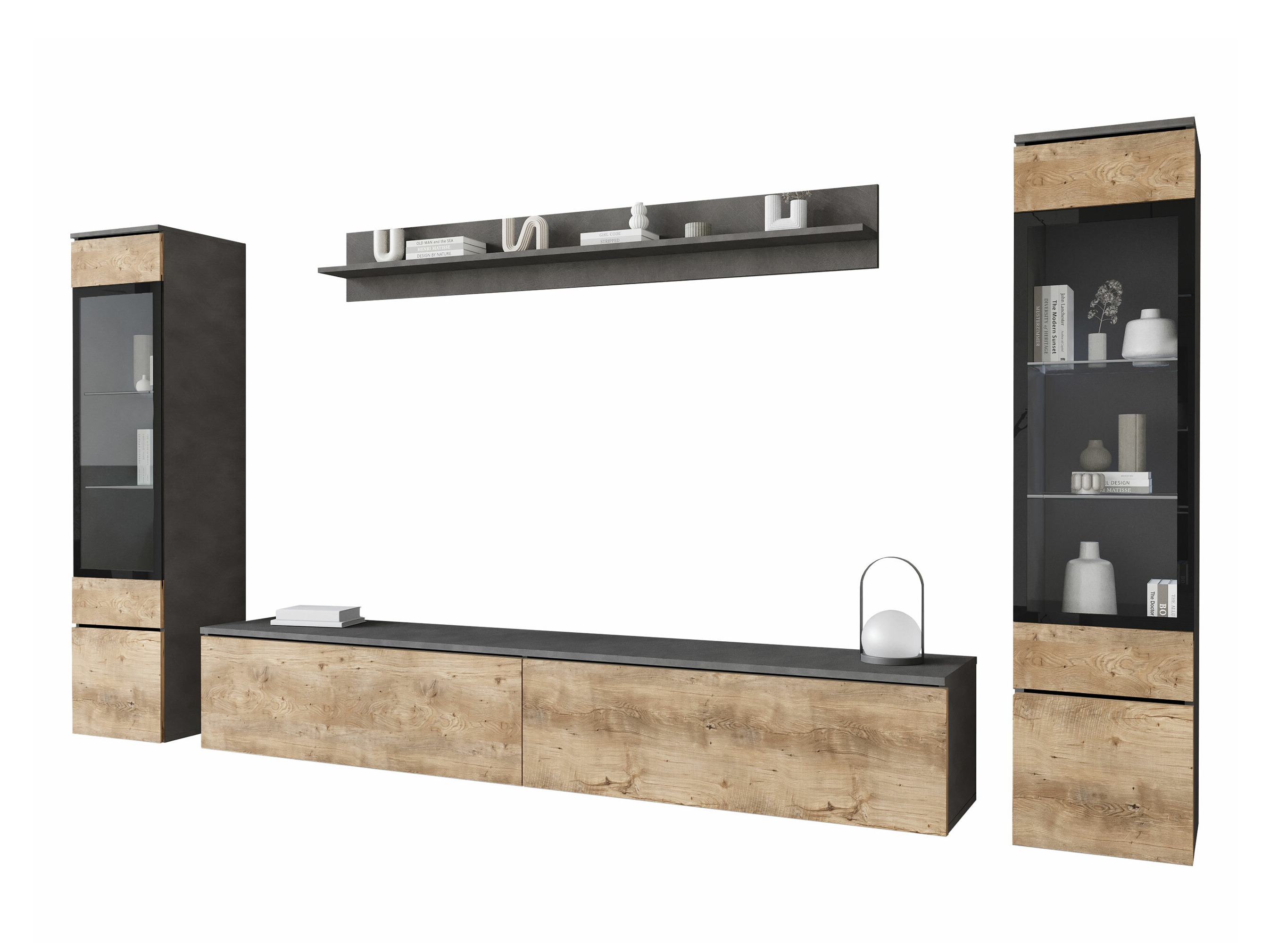 Ensemble de salon Sarasota 126 (Matera gris + Châtaigne)