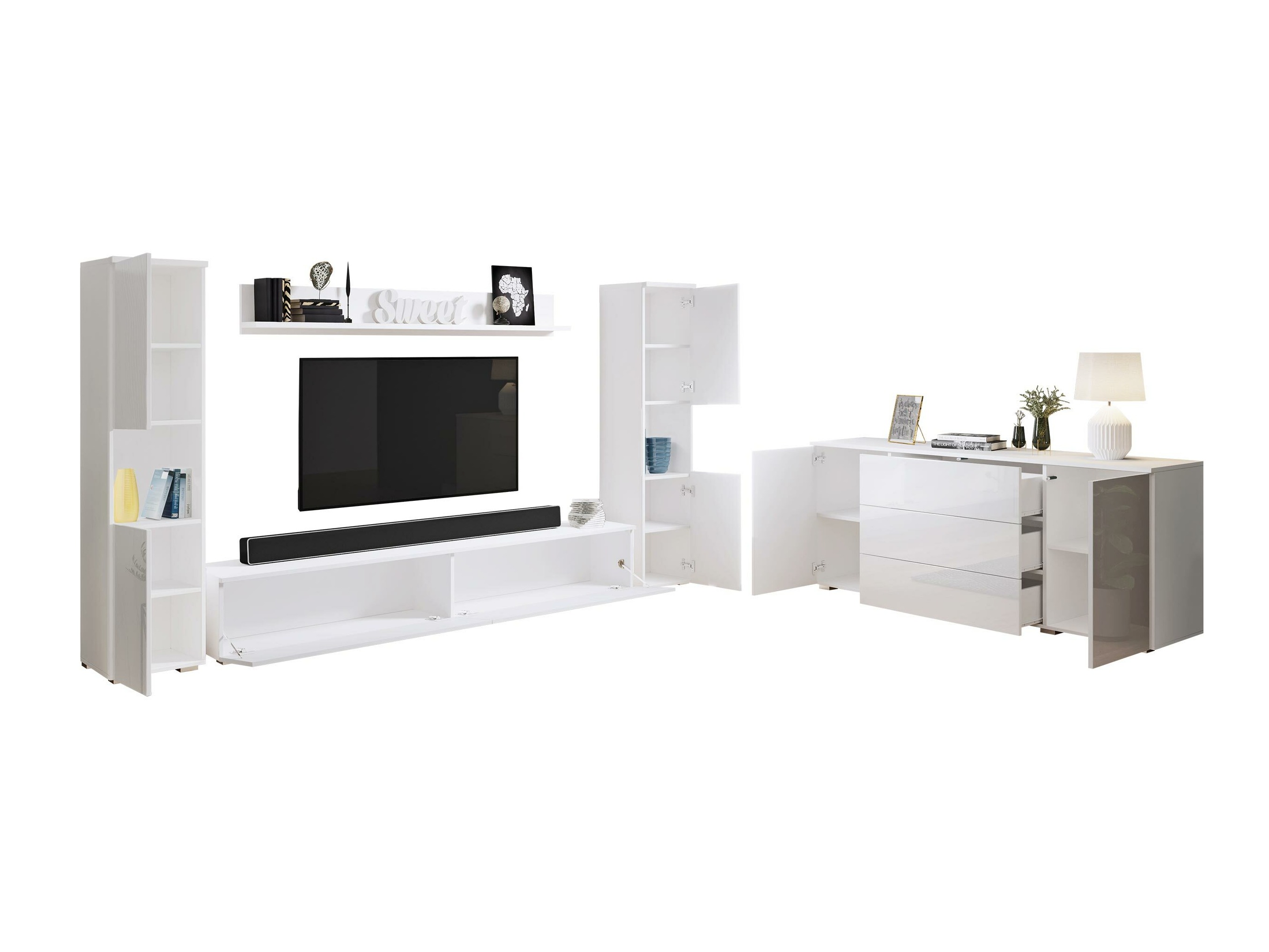 Ensemble de salon Sarasota 133 (Matera gris + Châtaigne)