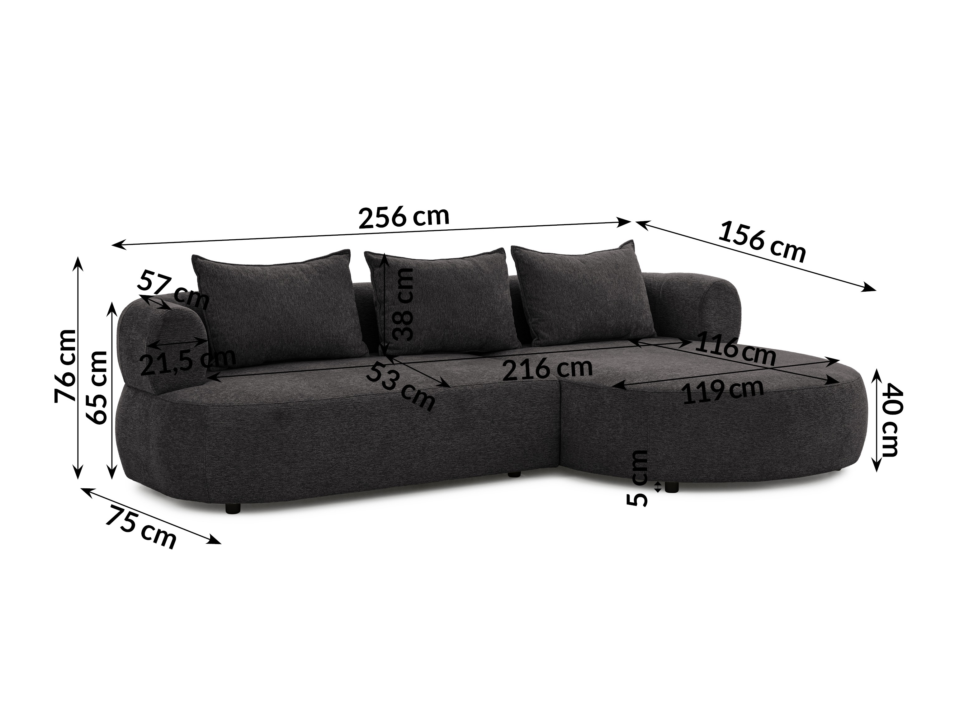 Canapé d'angle Rocklin 101 (Toro 150)