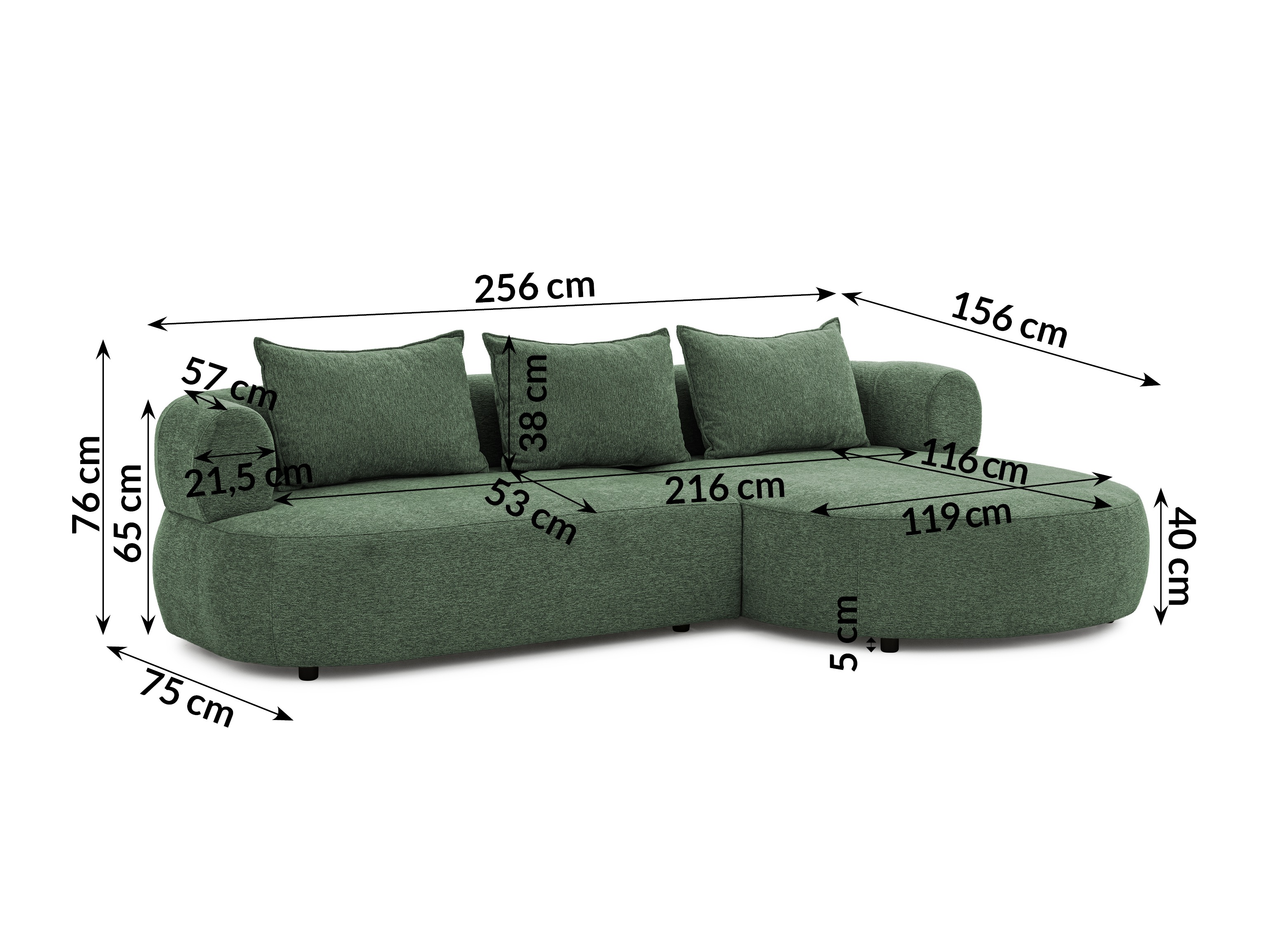 Canapé d'angle Rocklin 101 (Toro 95)