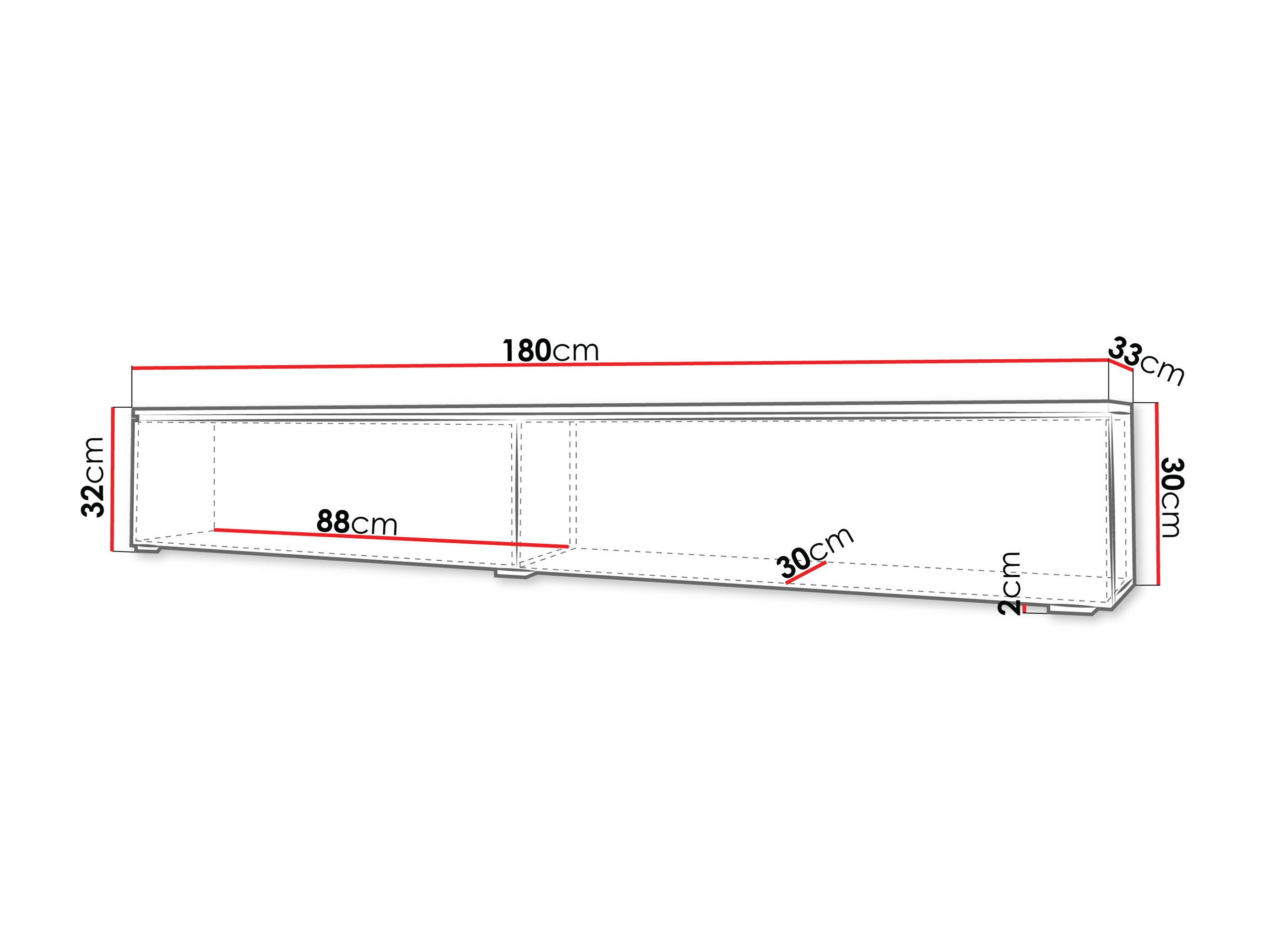 Meuble TV Sarasota 121 (Cachemire)