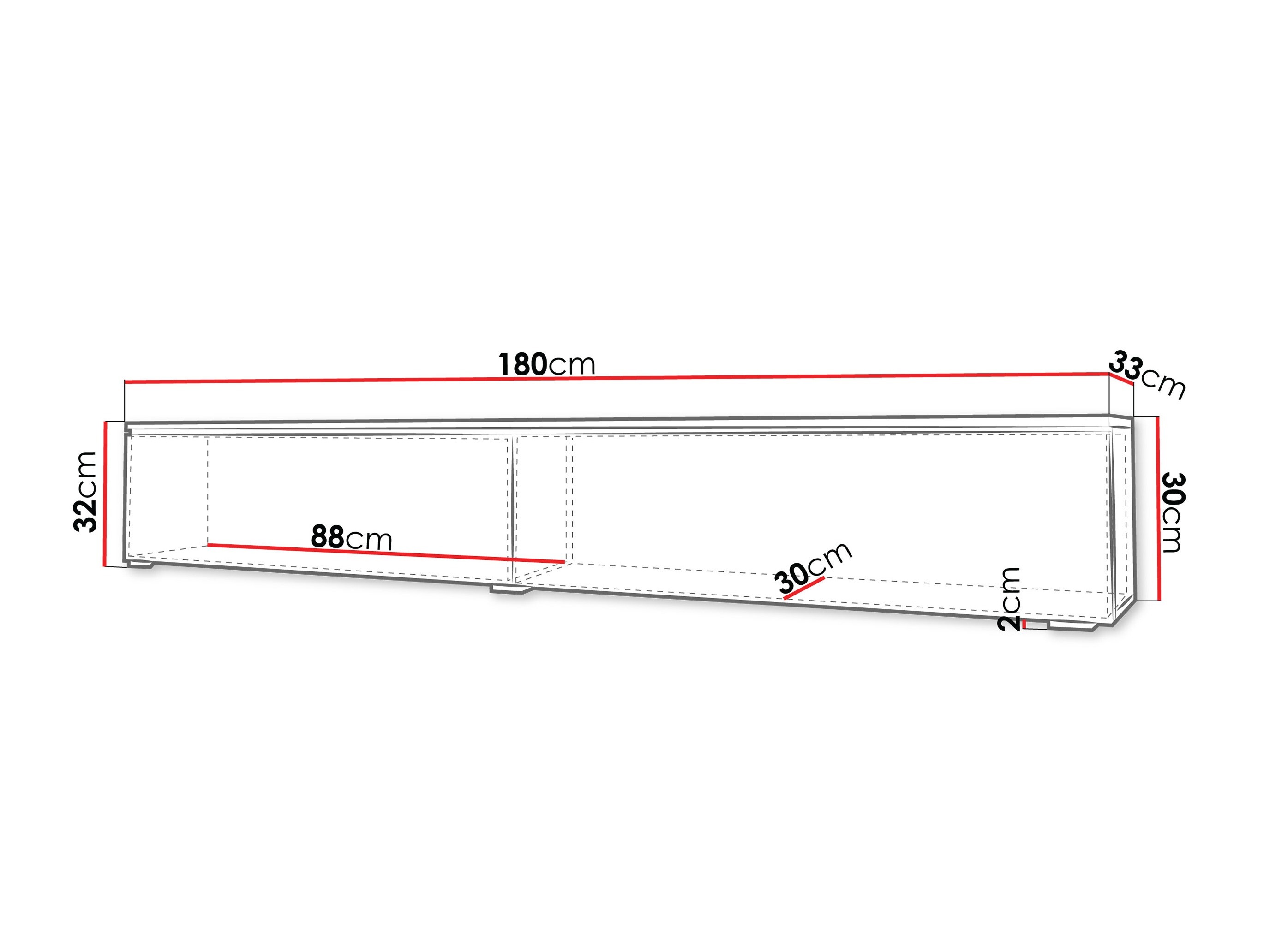 Meuble TV Sarasota 121 (Cachemire)