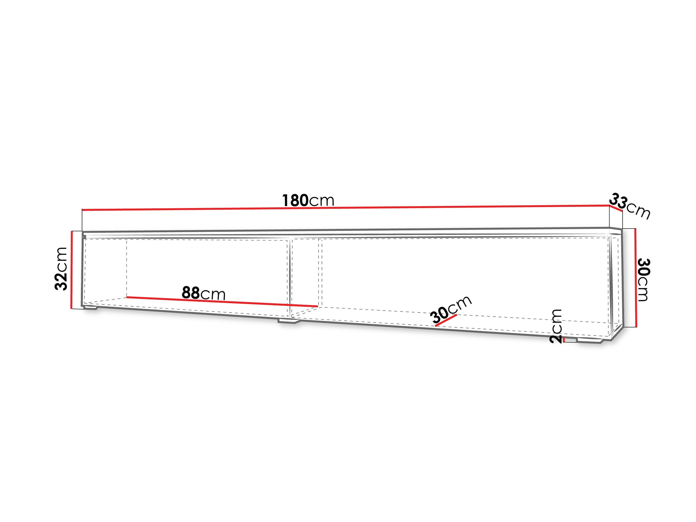 Meuble TV Sarasota 121 (Gris)