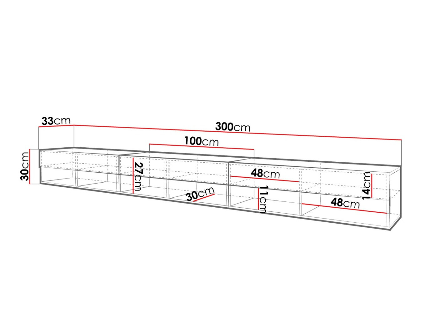 Meuble TV Sarasota 144 (Cachemire)