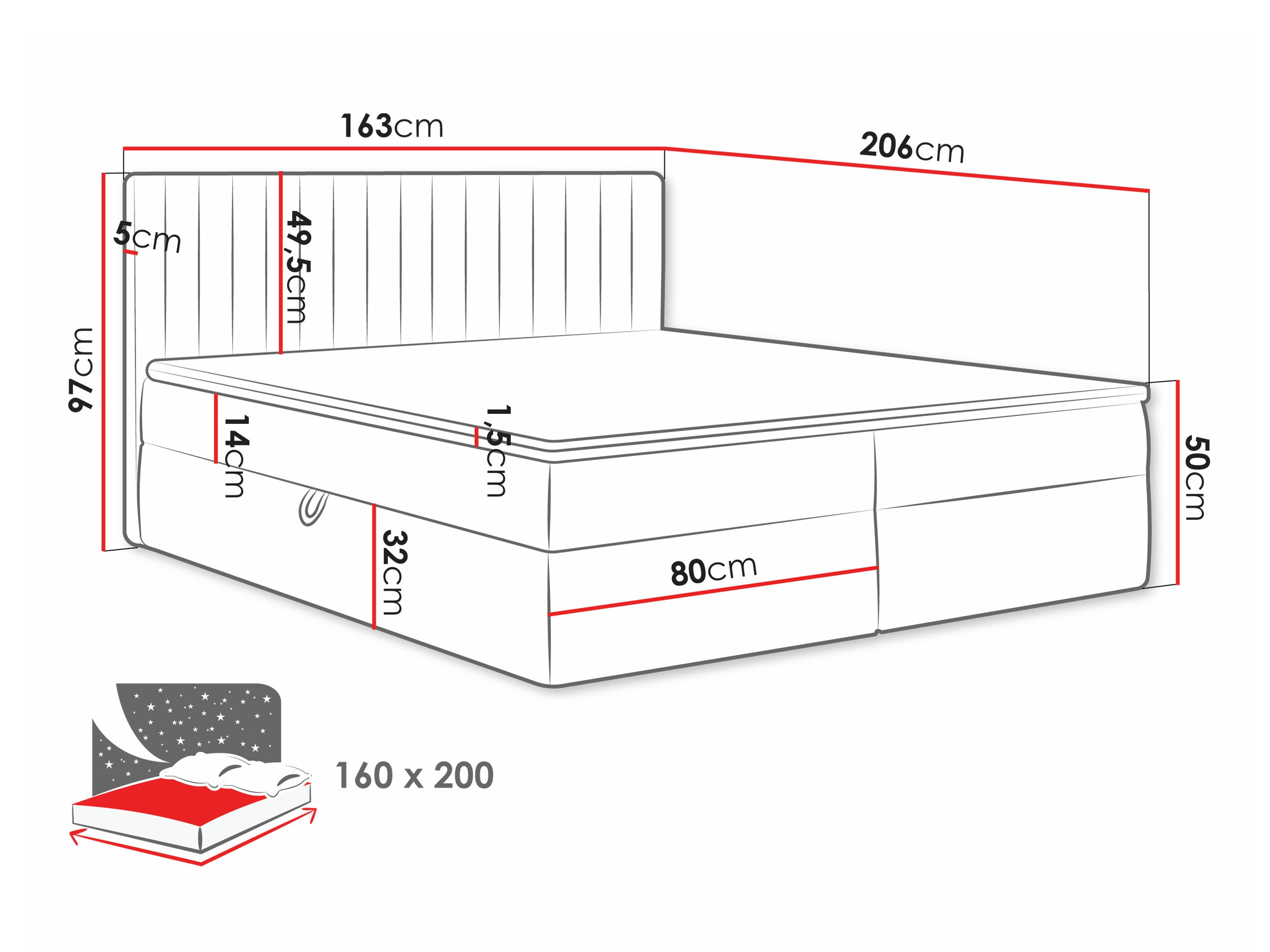 Lit boxspring Comfivo Apis I (Polo 894)