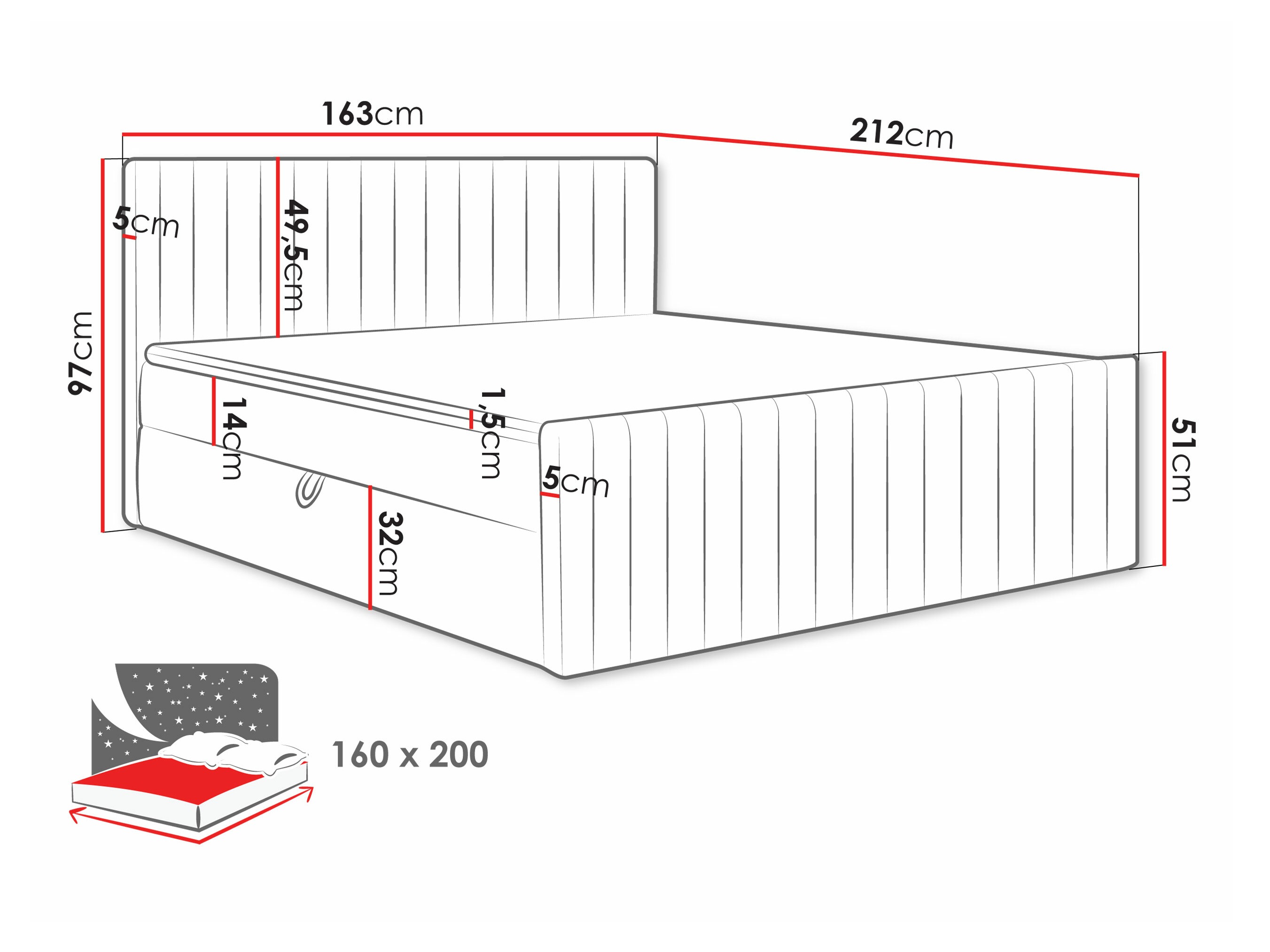 Lit boxspring Comfivo Apis II (Polo 882)