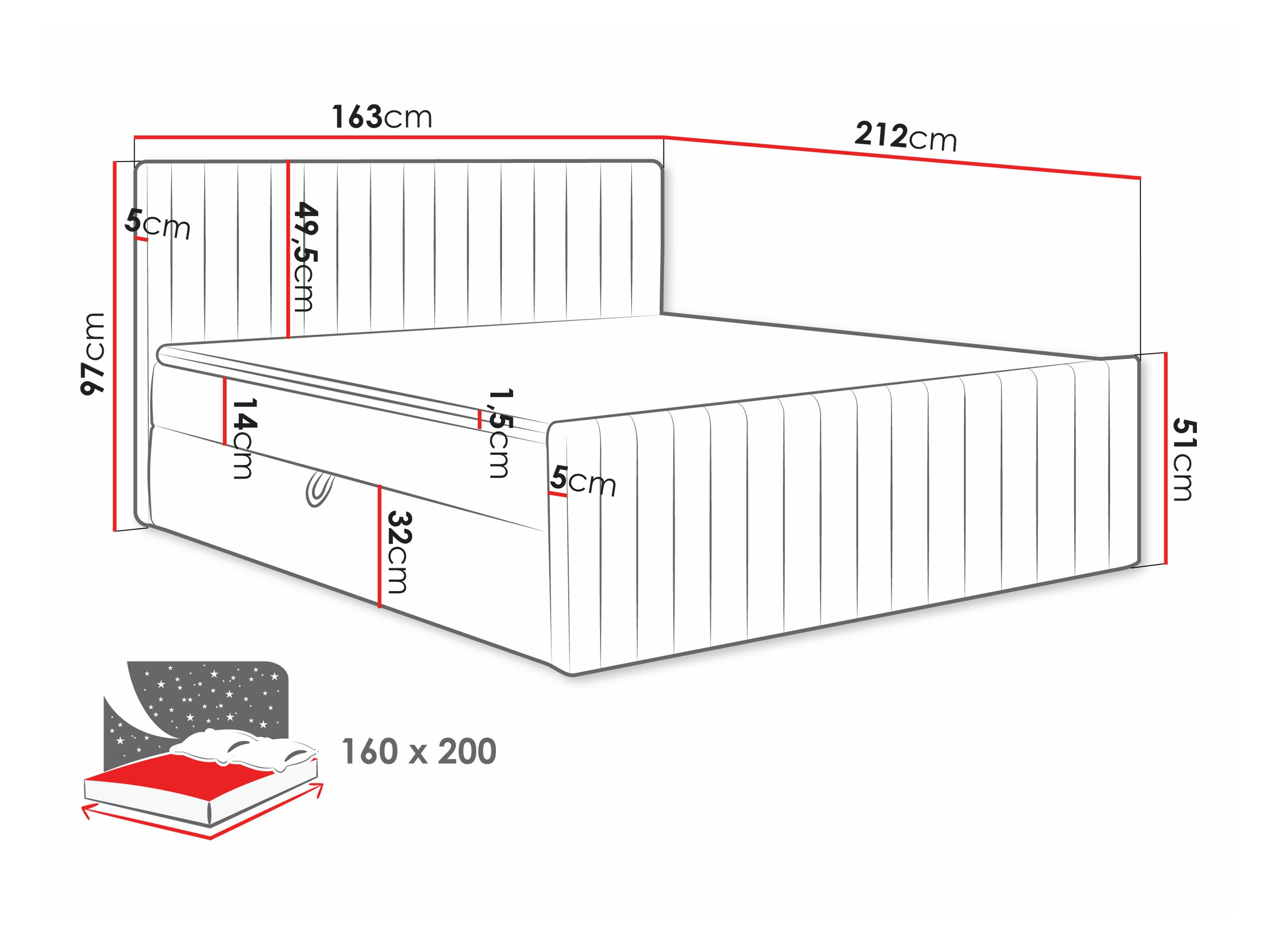 Lit boxspring Comfivo Apis II (Polo 897)