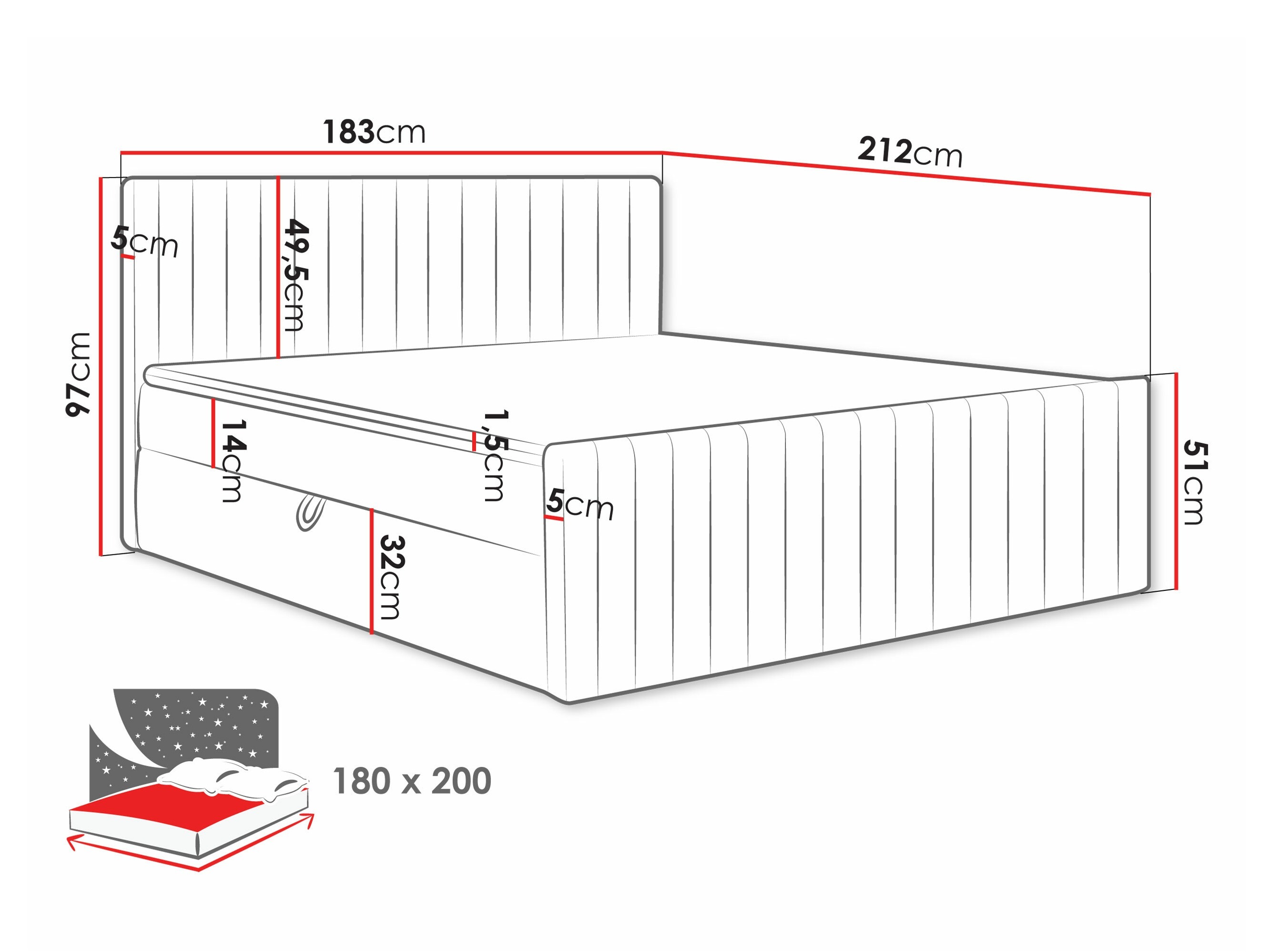 Lit continental Comfivo 482 (Manila 09)