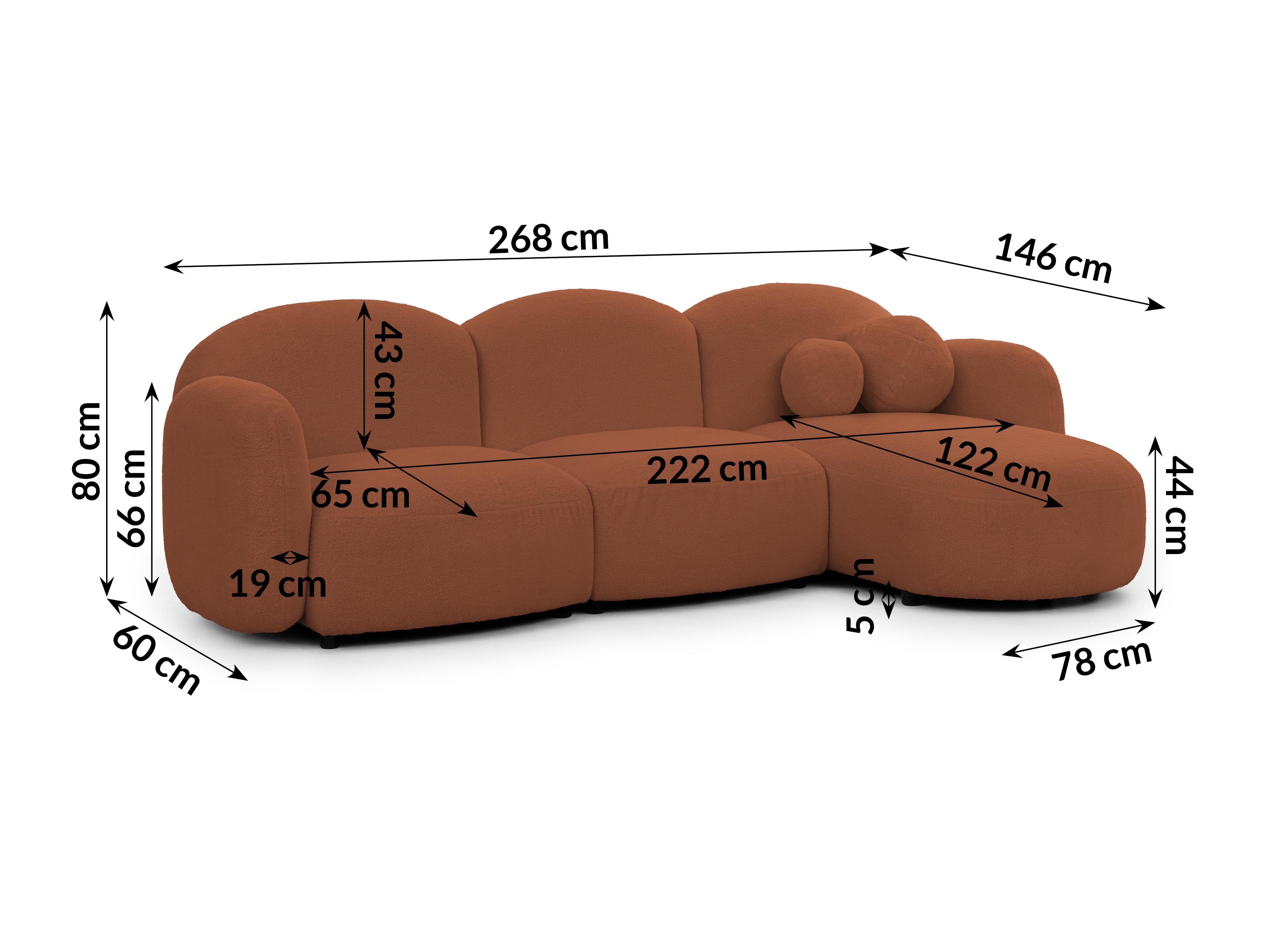 Canapé d'angle Rocklin 108 (Quelle 54)