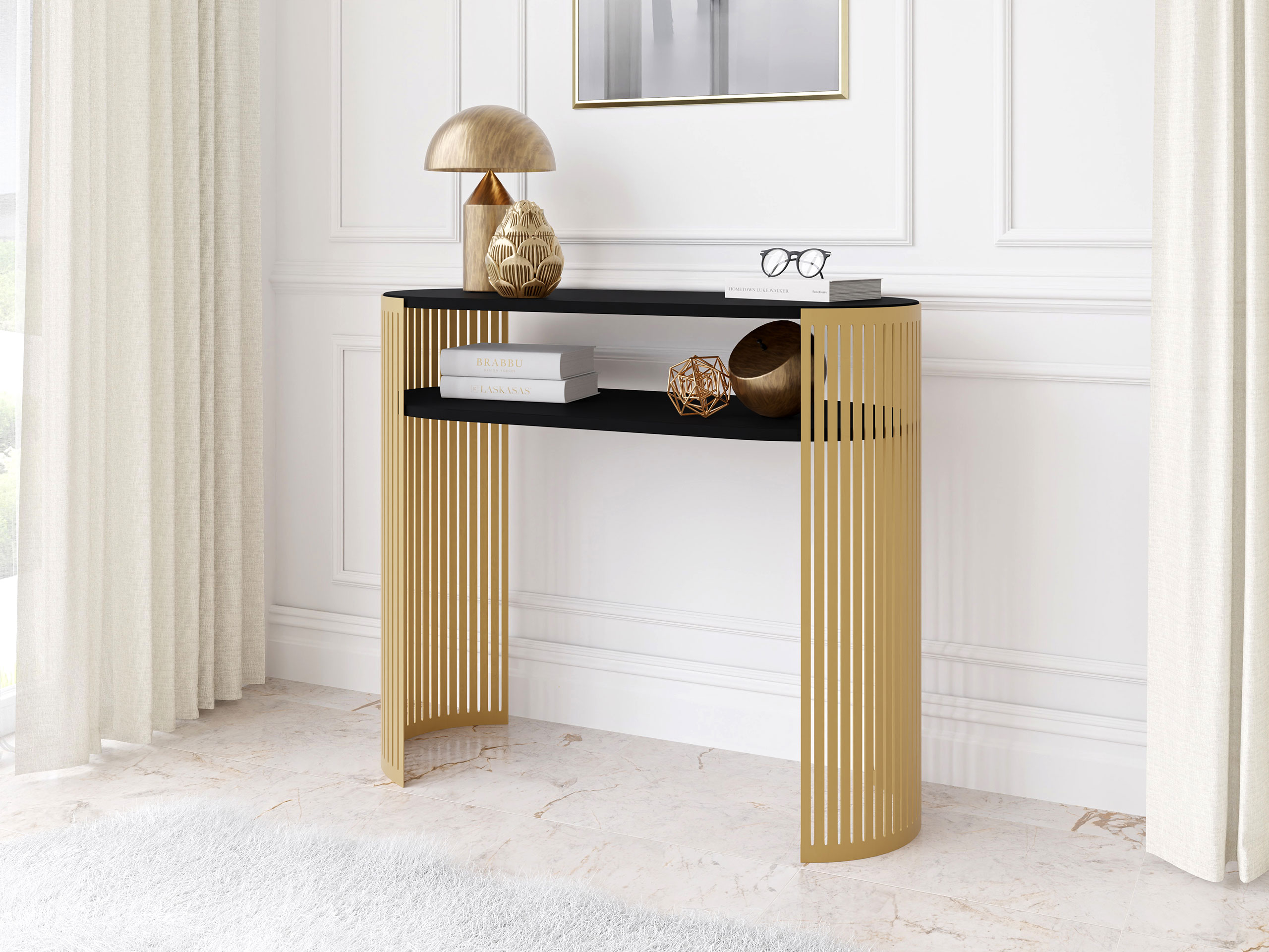 Console Civer II (Doré + Noir)