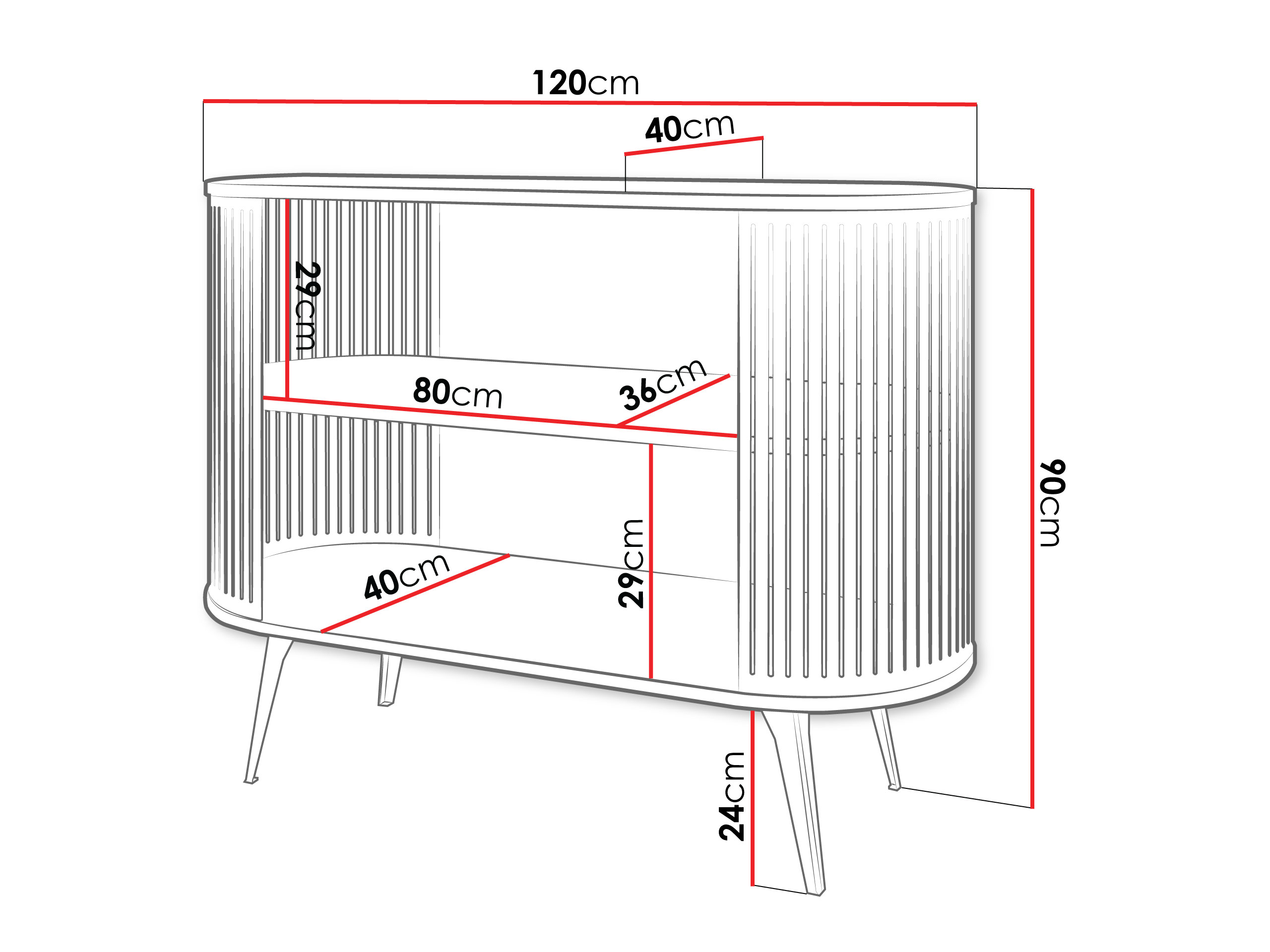 Étagère Sordore 128 (Doré + Marbre blanc)