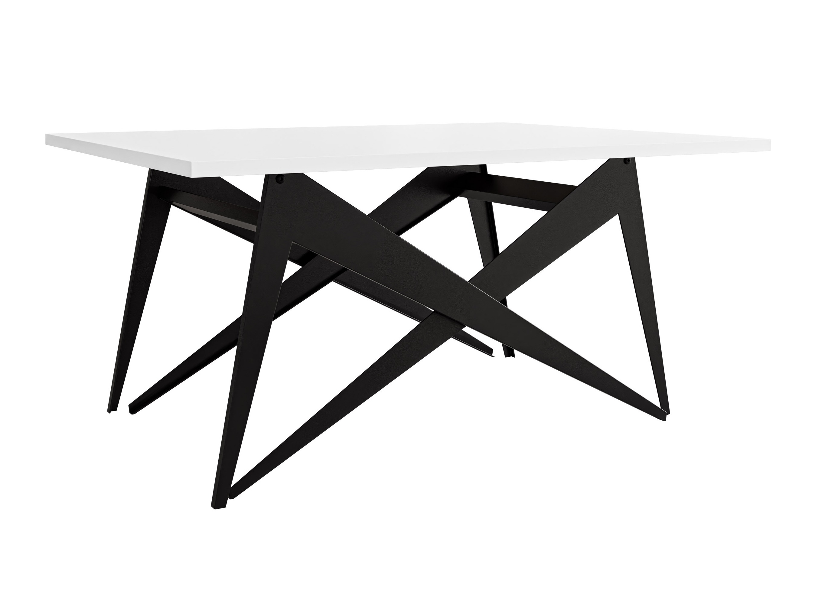 Table basse transformable Oswego 150 (Blanc + Noir)