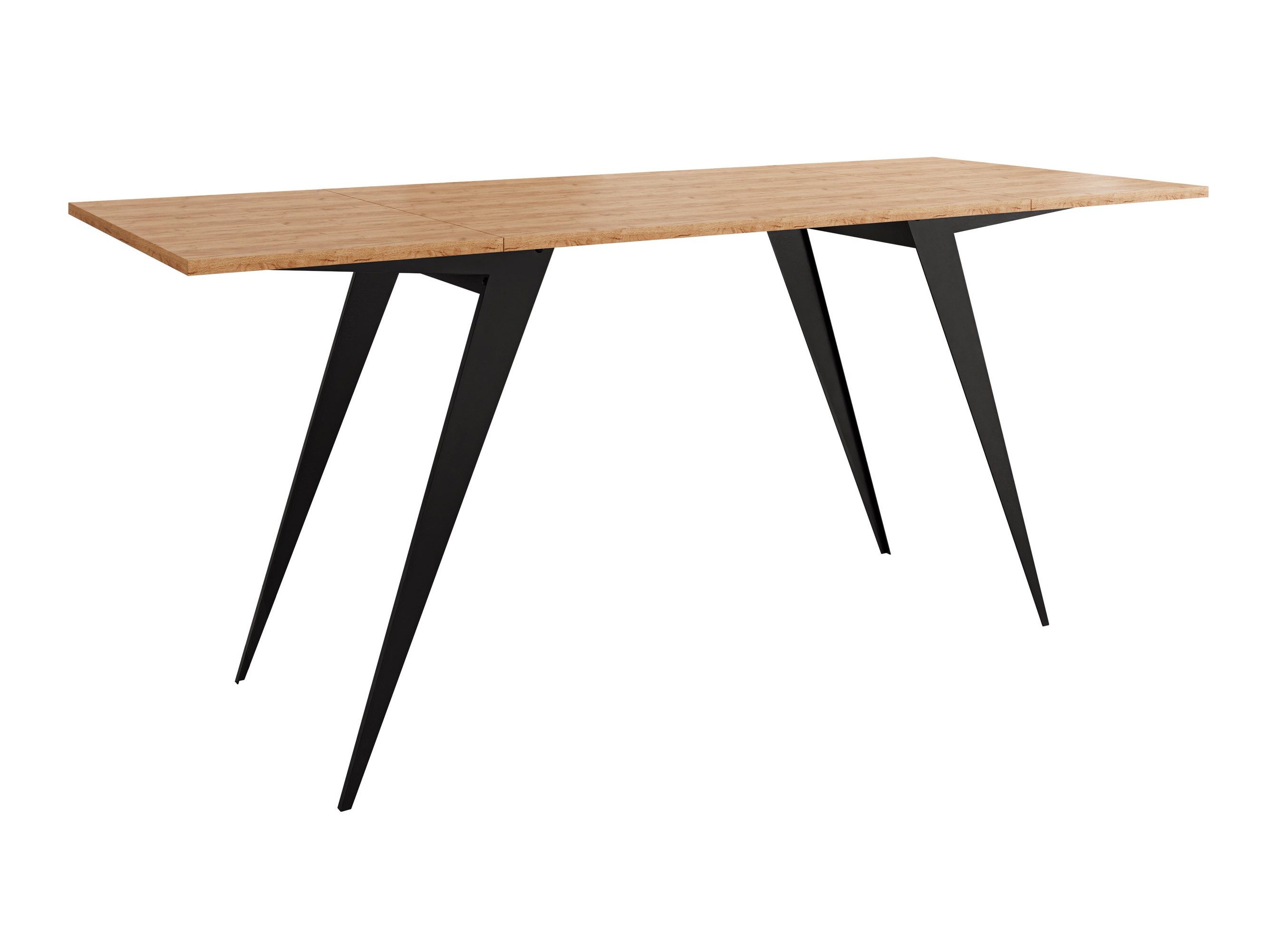 Table basse transformable Oswego 150 (Chêne Craft doré + Noir)