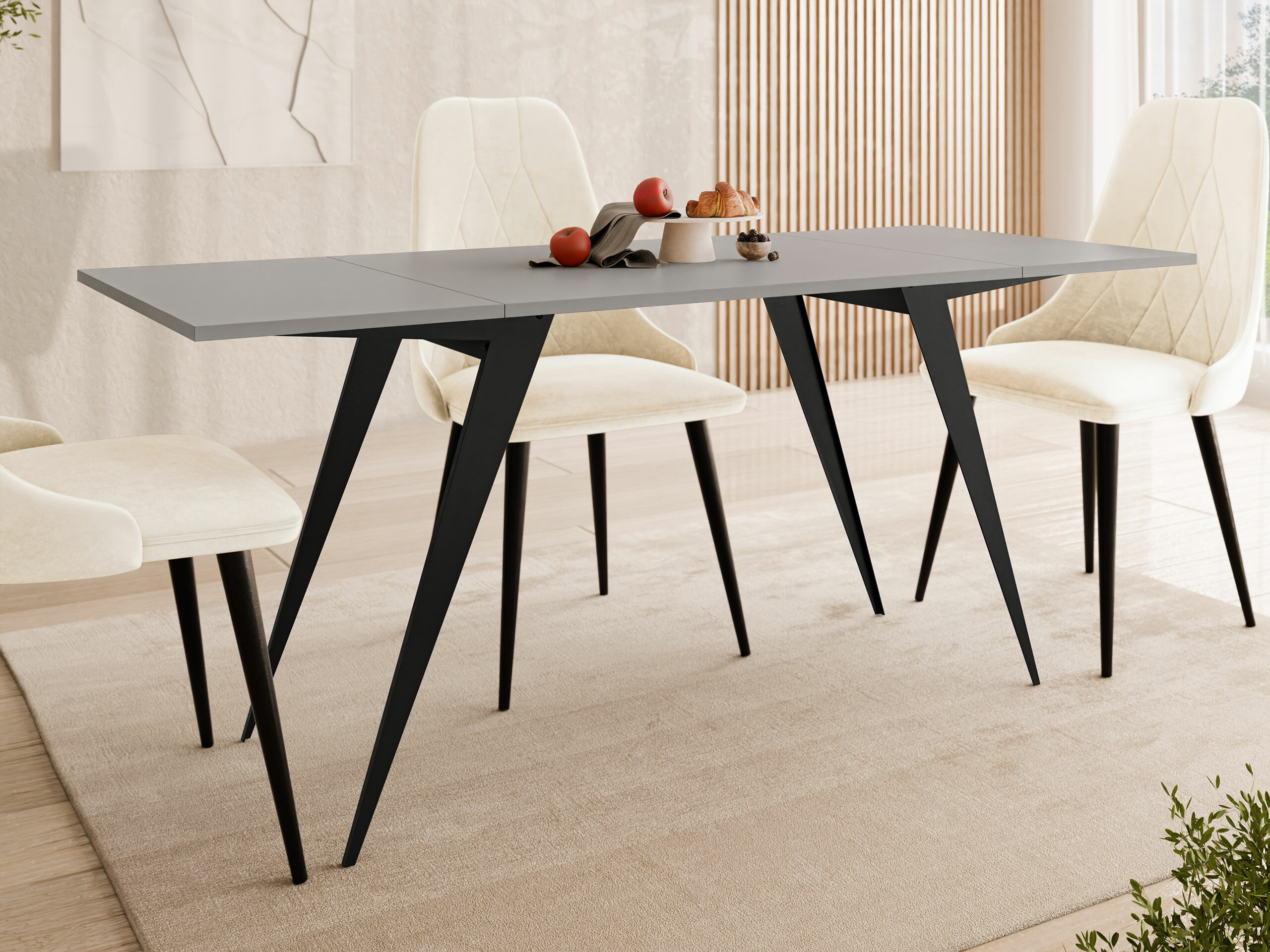 Table basse transformateur Oswego 150 (Graphite + Noir)