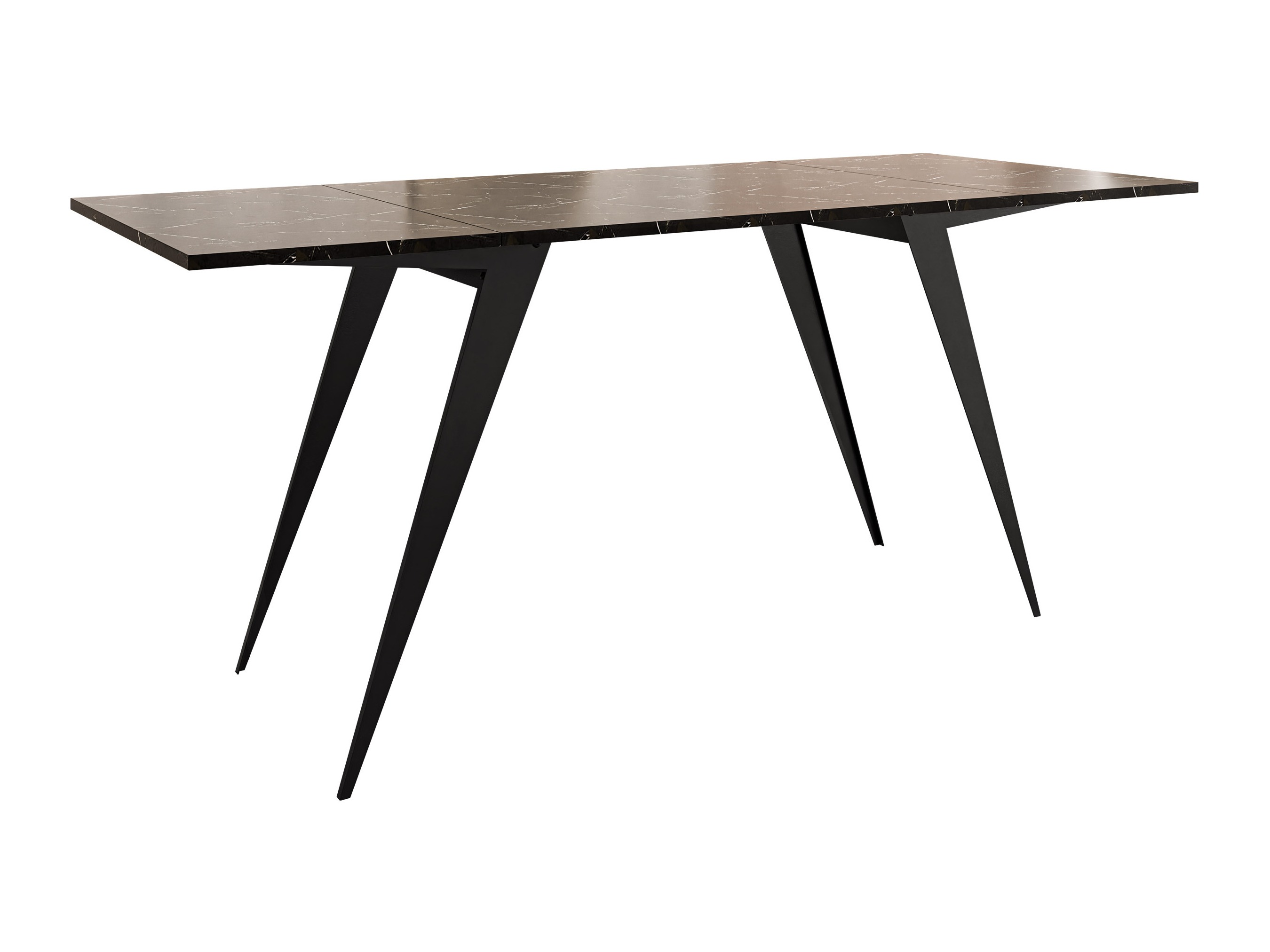 Table basse transformateur Oswego 150 (Marbre noir + Noir)