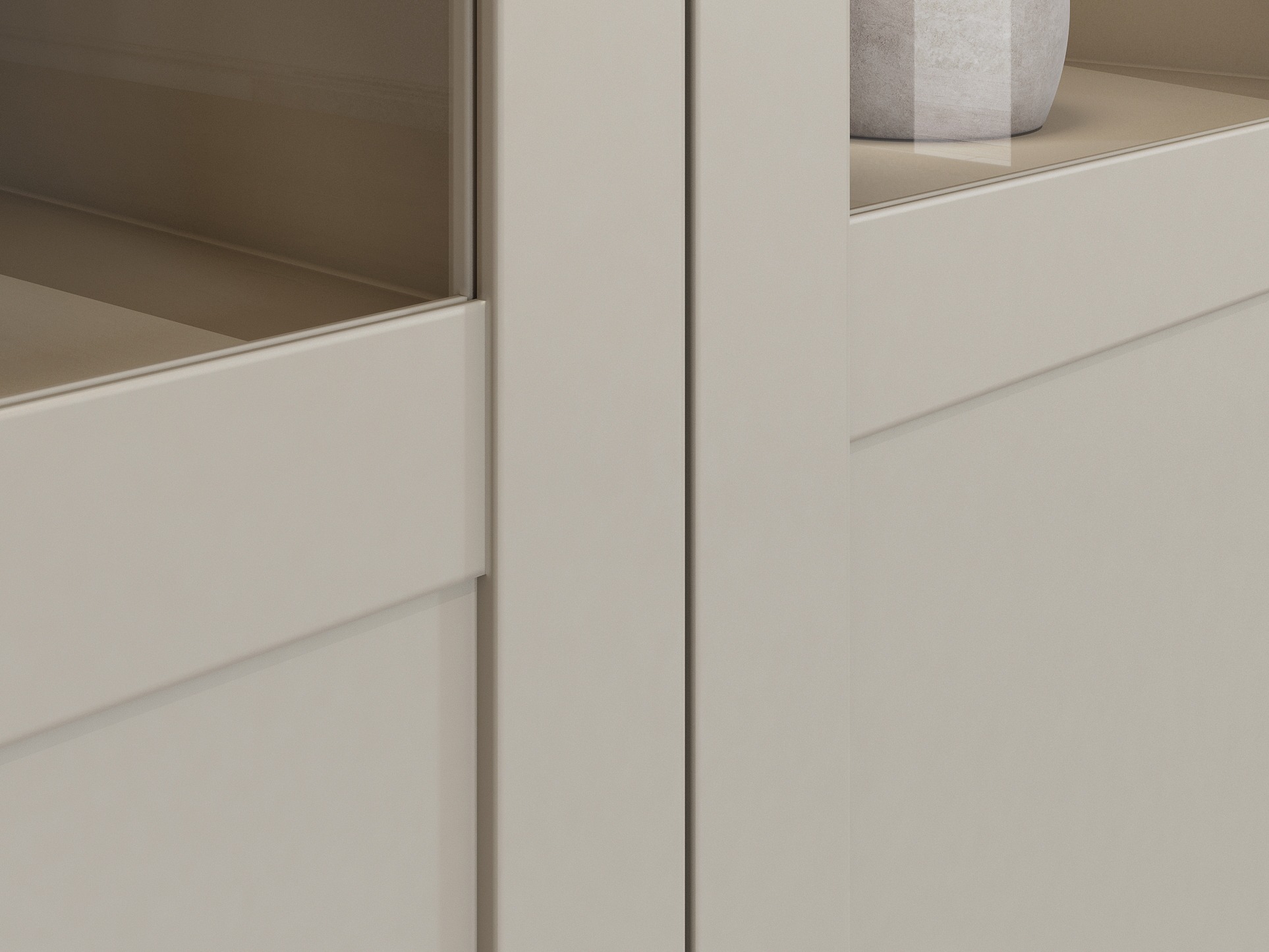 Commode Tolnue 105 (Beige clair + Chêne)