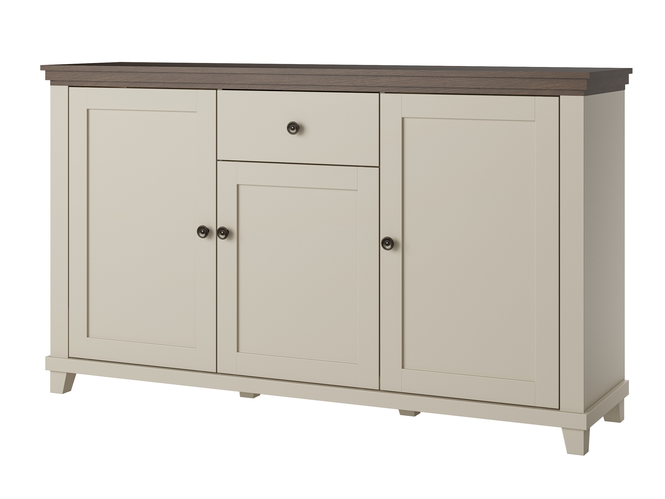 Commode Tolnue 106 (Beige clair + Chêne)