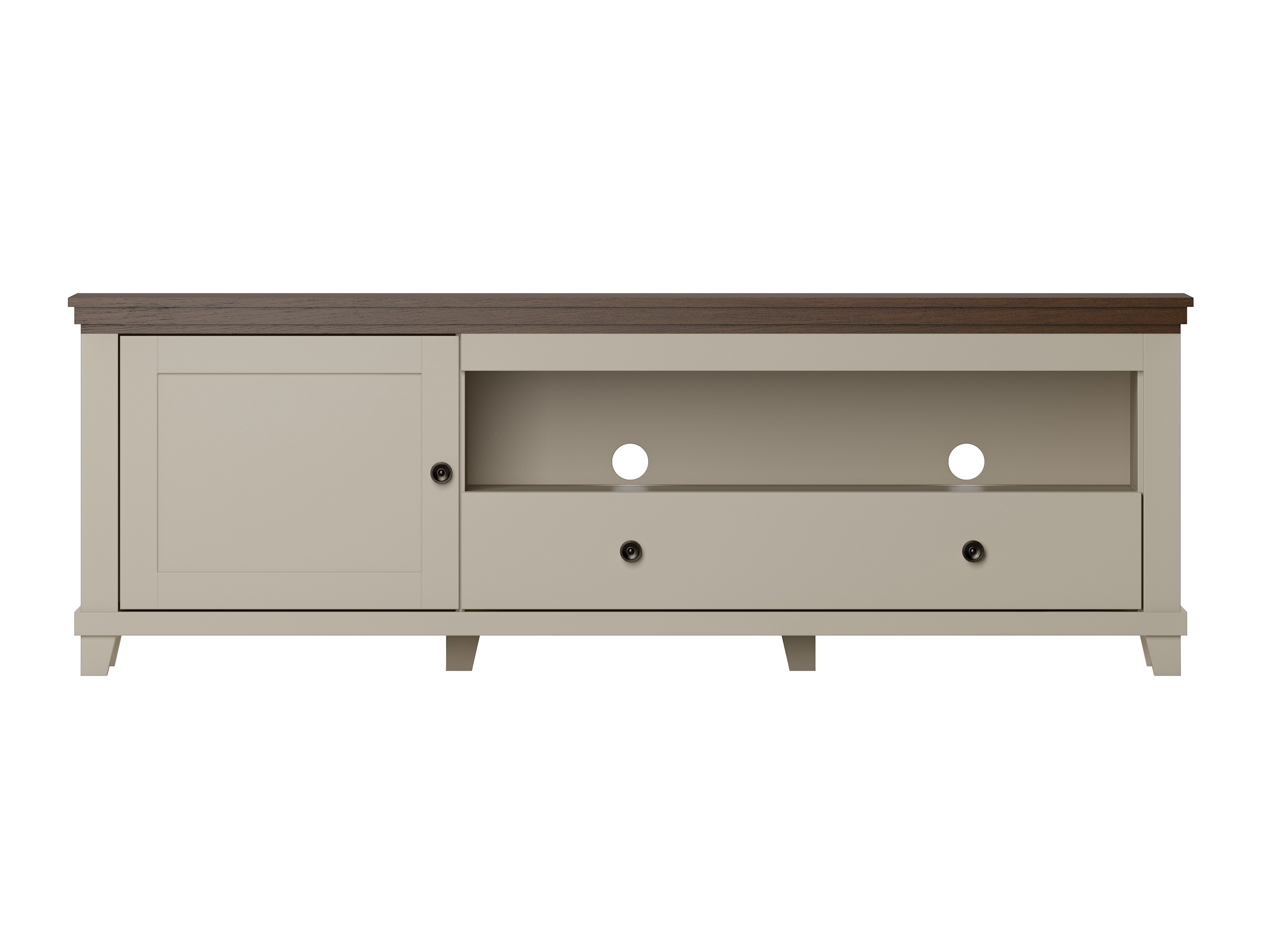 Meuble TV Tolnue 104 (Beige clair + Chêne)