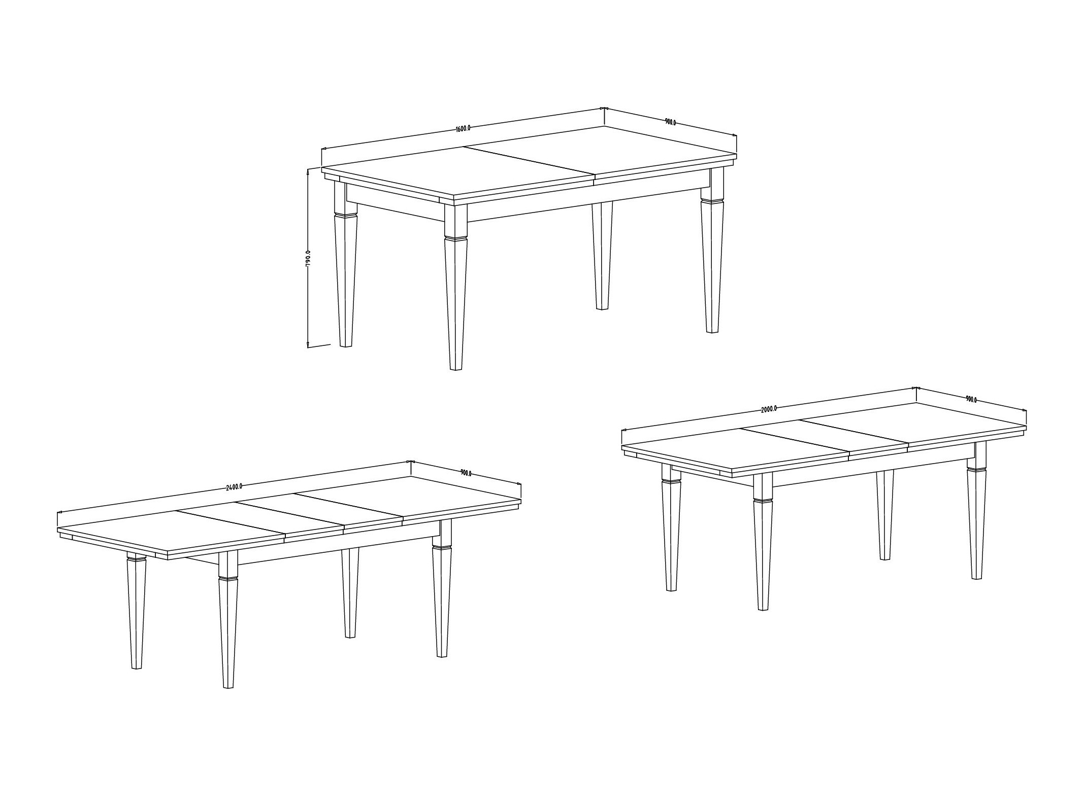 Table Tolnue 107 (Chêne)