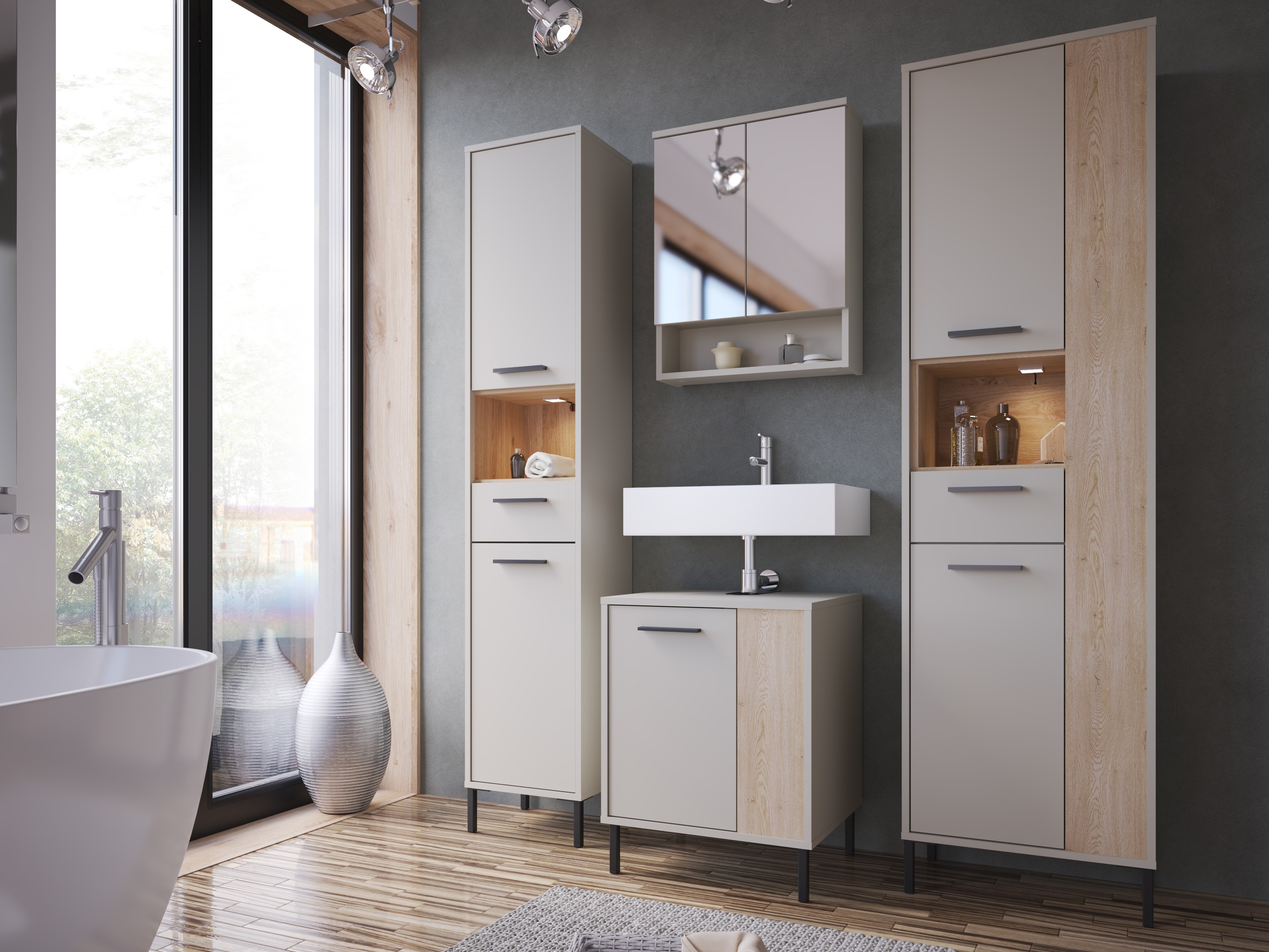 Armoire de lavabo à poser Camelbu 105