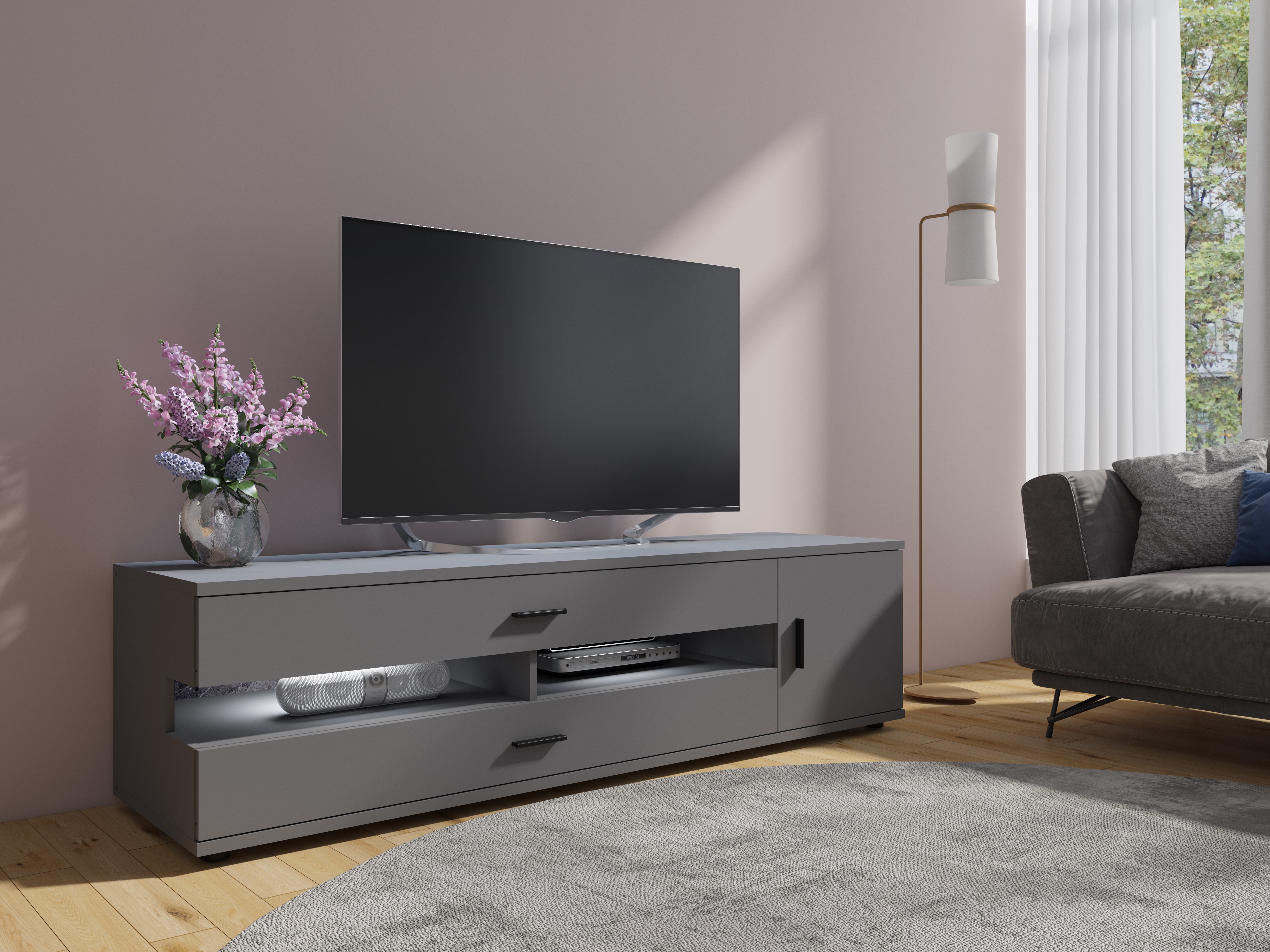 Meuble TV Ontario 171 (Graphite)