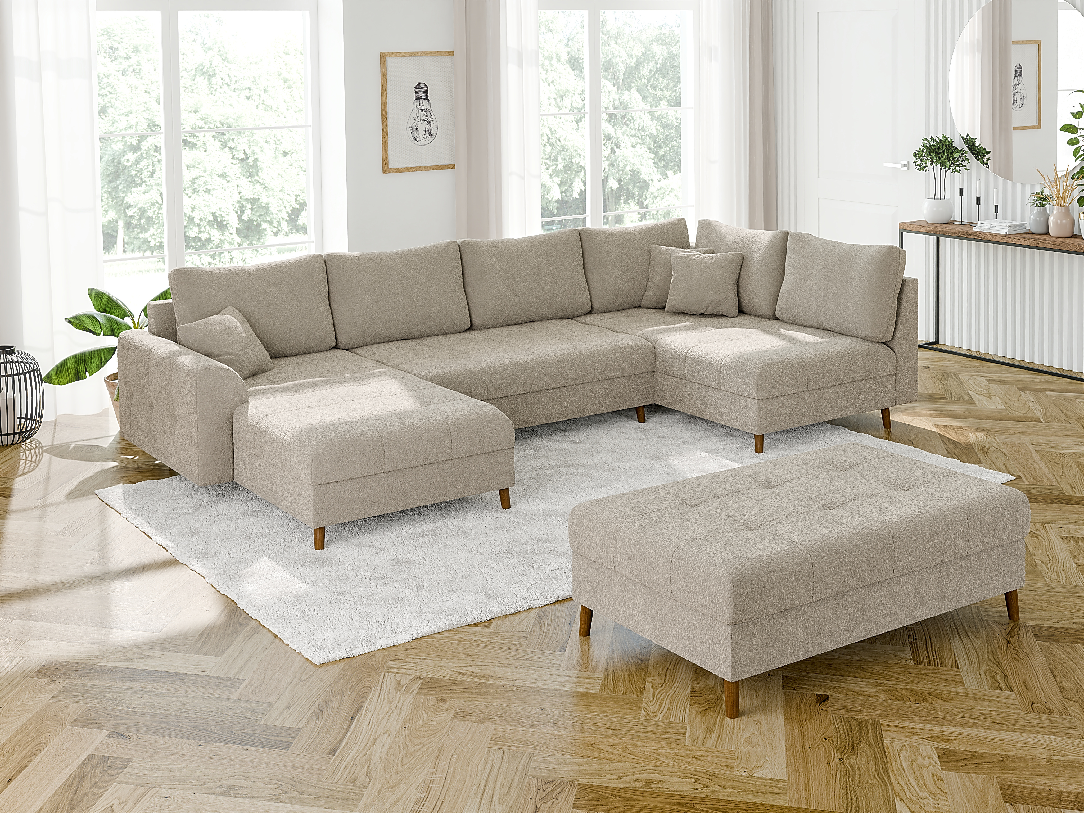 Pouf Elbmori 102 (Coral 65)