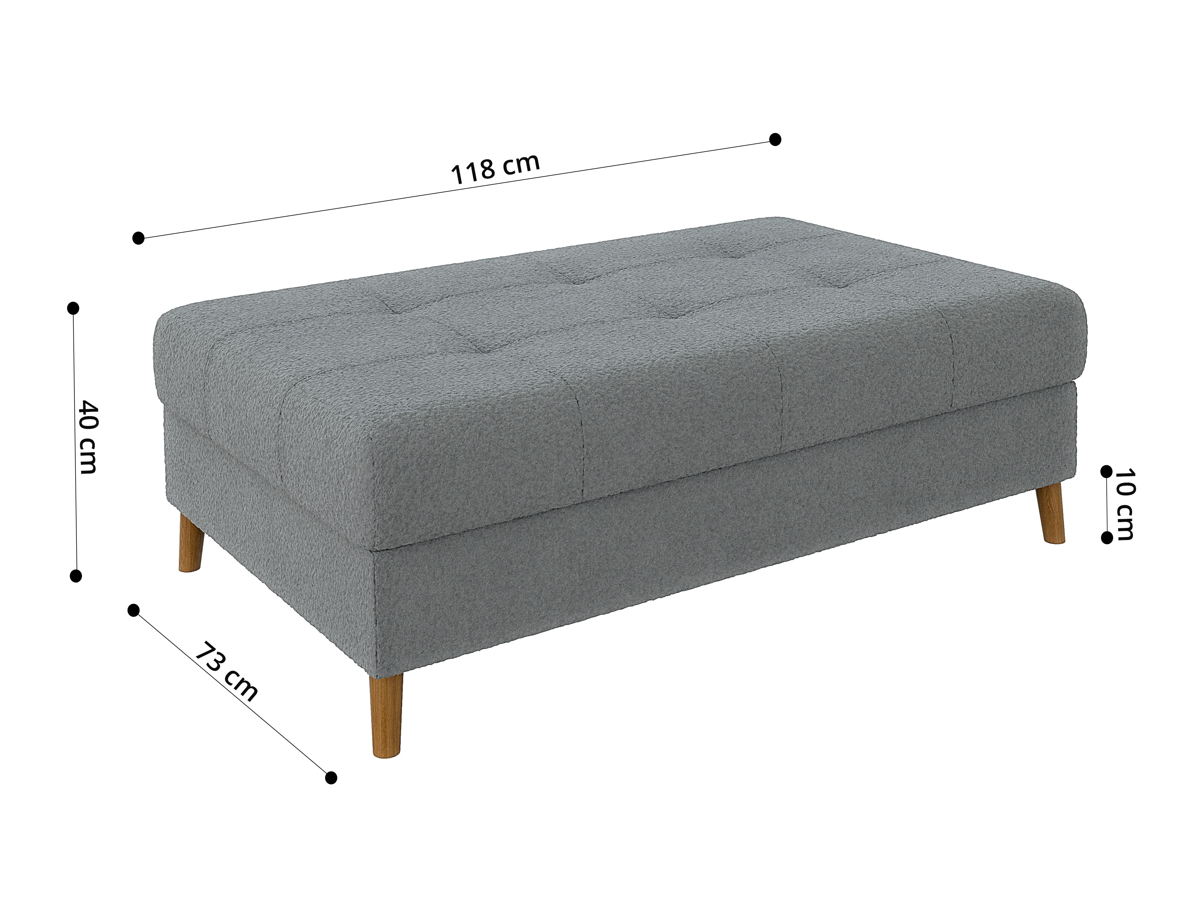 Pouf Elbmori 102 (Coral 75)
