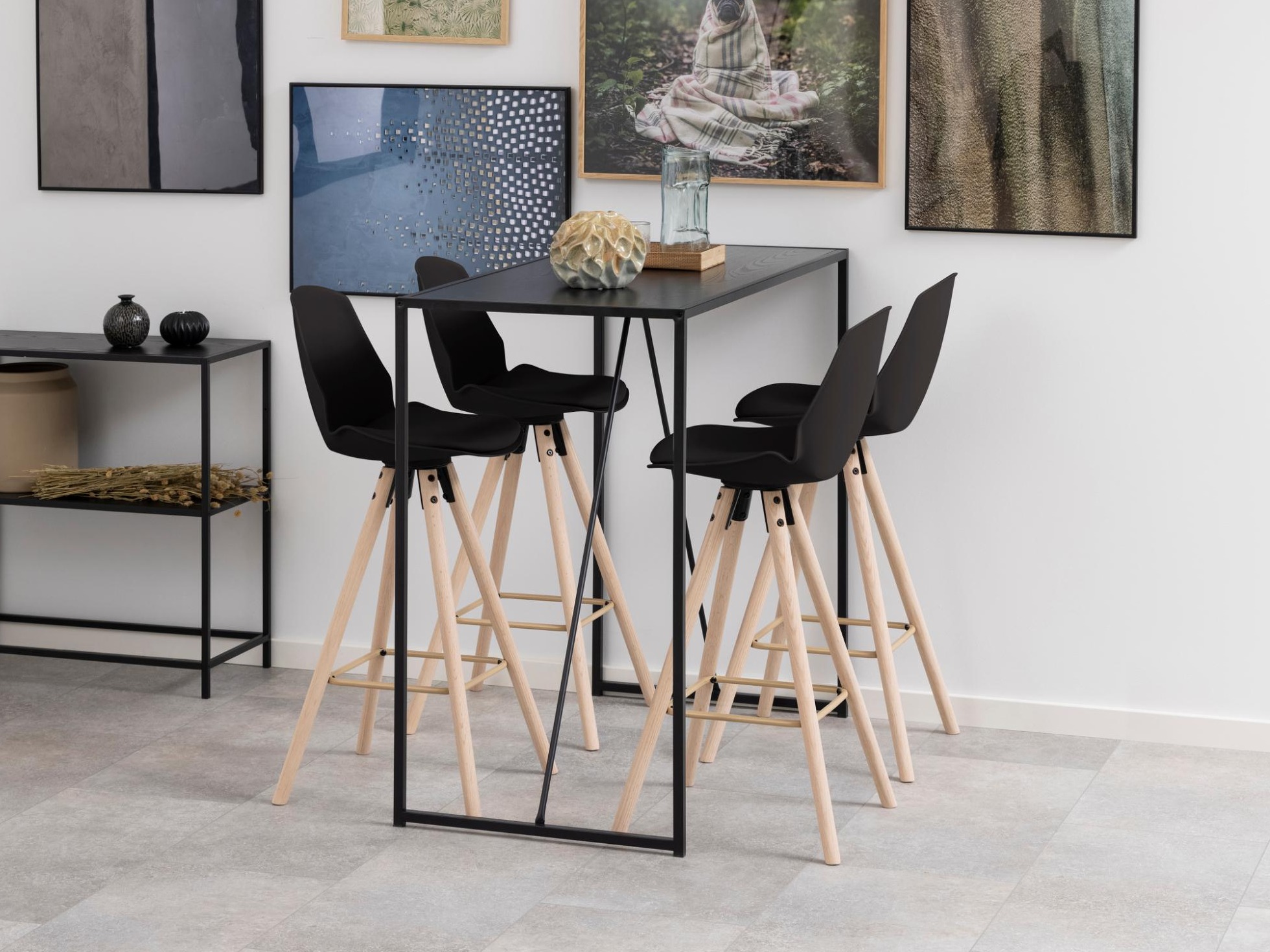 Chaise de bar Norsica 966 (Noir)