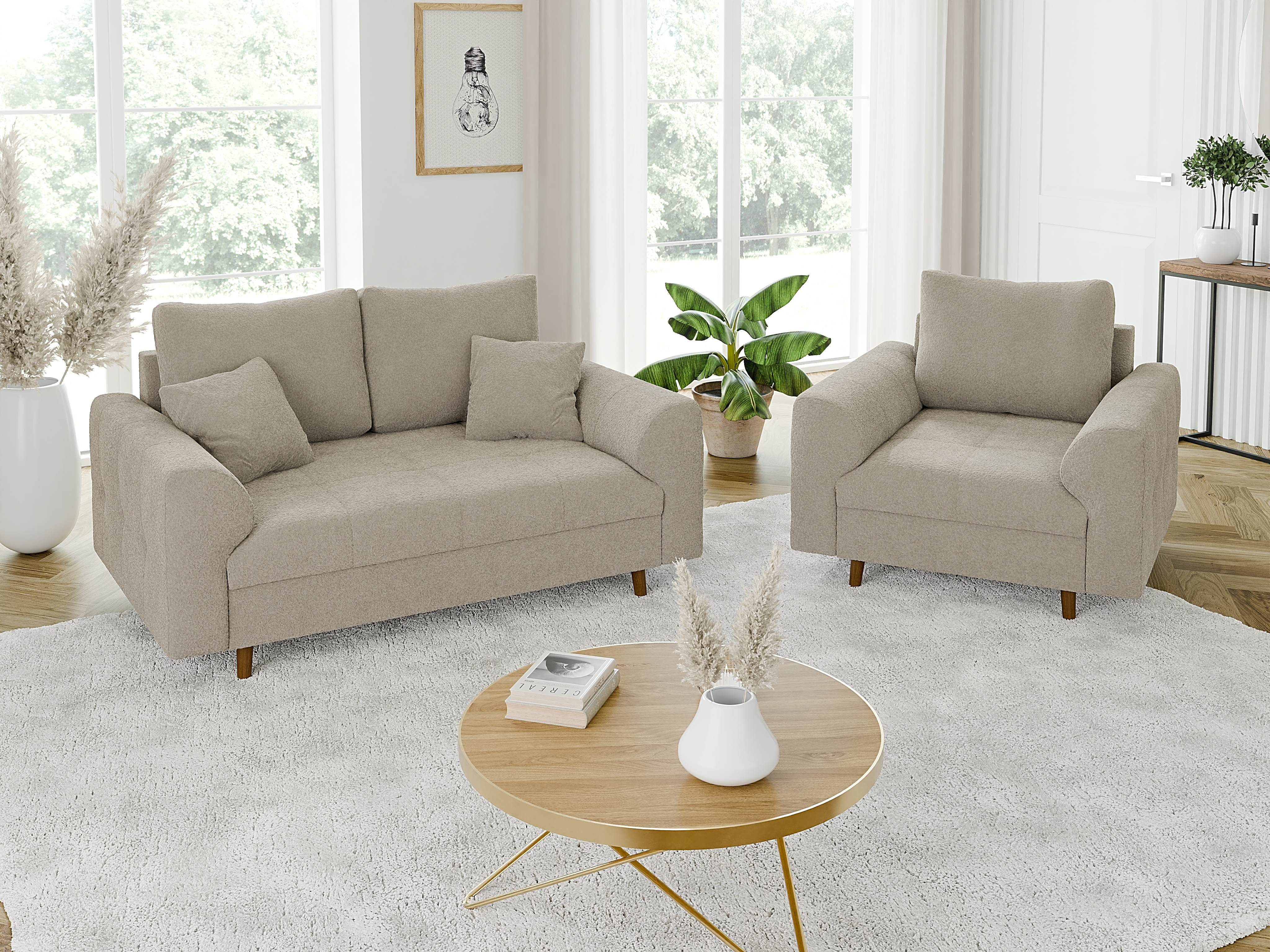 Ensemble de canapés Elbmori 106 (Coral 65)